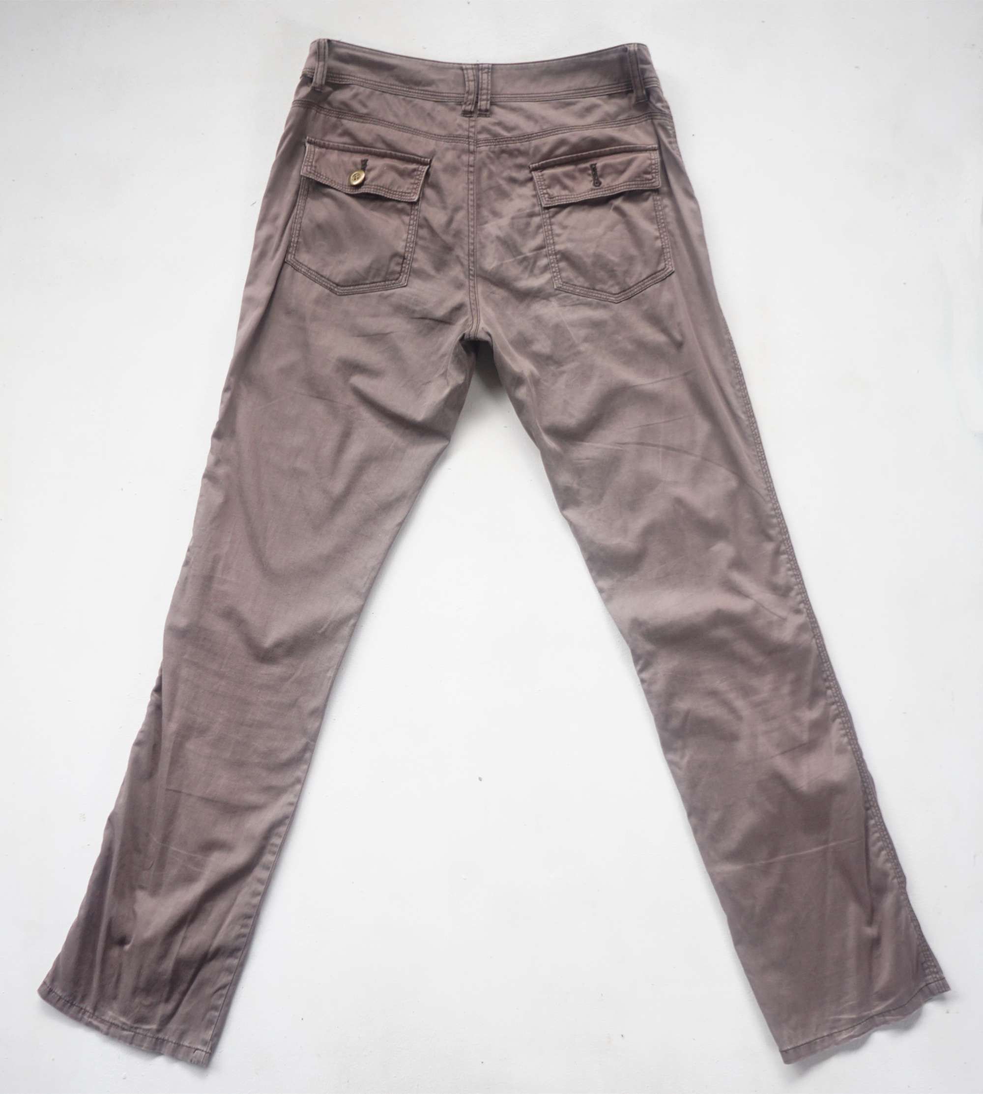 Designer MARIE CLAIRE Multipockets Low Rise Pants Size 28" / US 6 / IT 42 - 2 Thumbnail
