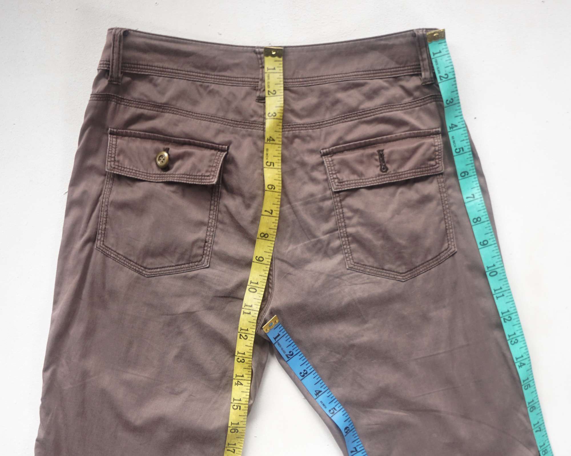 Designer MARIE CLAIRE Multipockets Low Rise Pants Size 28" / US 6 / IT 42 - 11 Thumbnail