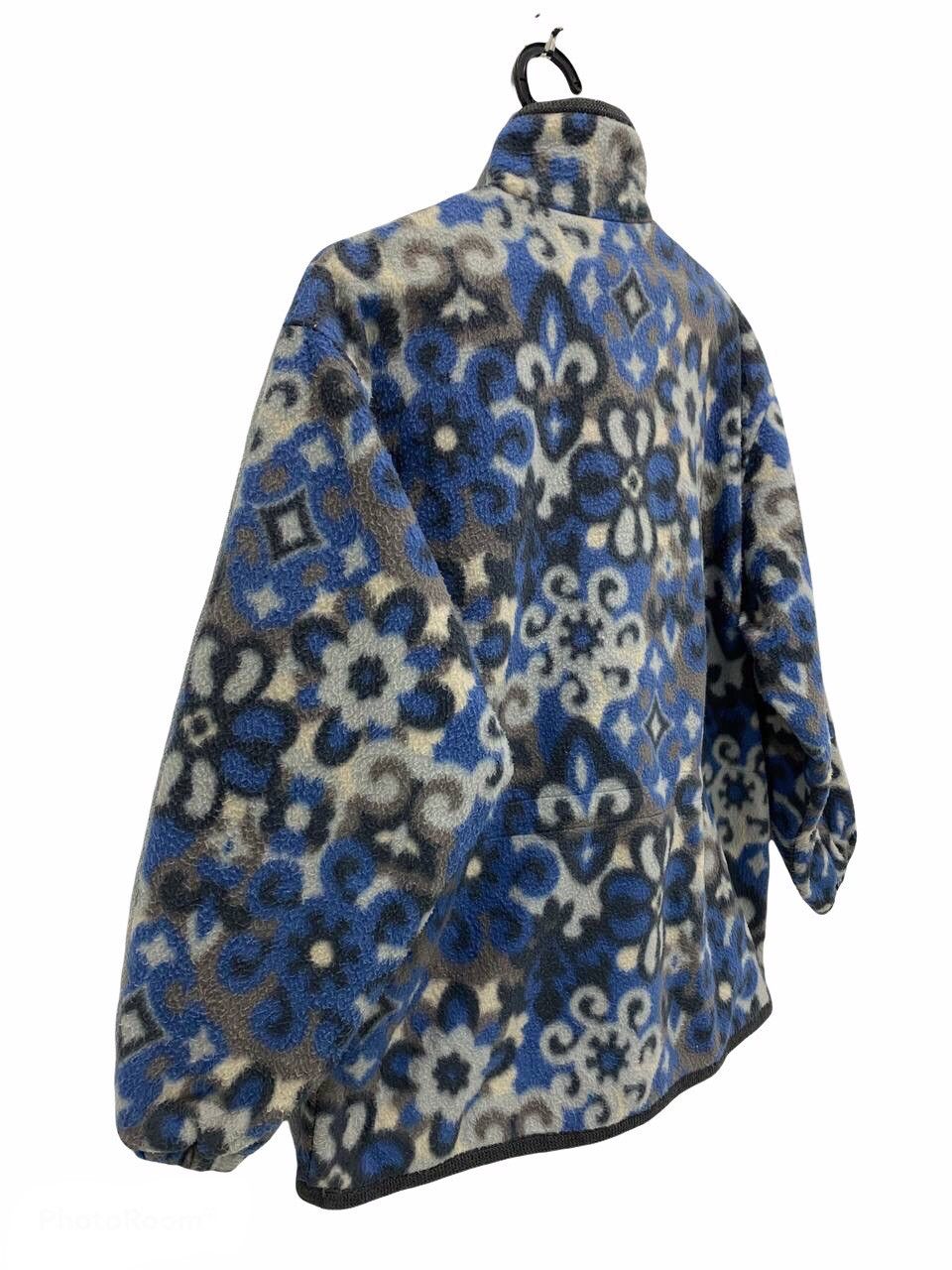 Japanese Brand × Vintage Vintage All Over Print Fiore Fleece Sweatshirt Size US M / EU 48-50 / 2 - 7 Thumbnail