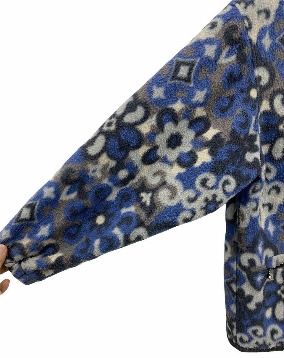 Japanese Brand × Vintage Vintage All Over Print Fiore Fleece Sweatshirt Size US M / EU 48-50 / 2 - 4 Thumbnail