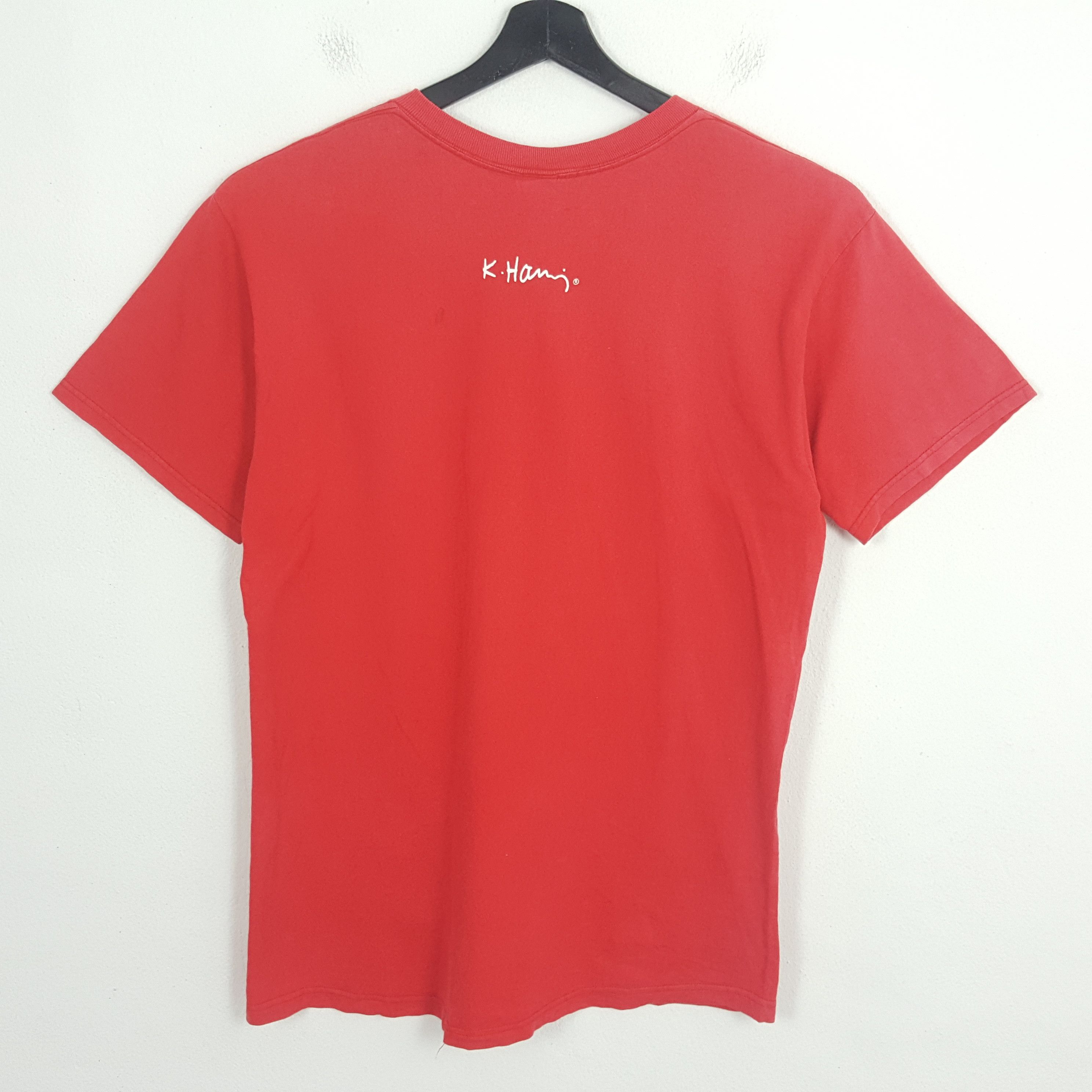 Keith Haring × Vintage KEITH HARING Art Designer Box Logo Design Style Tshirt Size US M / EU 48-50 / 2 - 3 Thumbnail