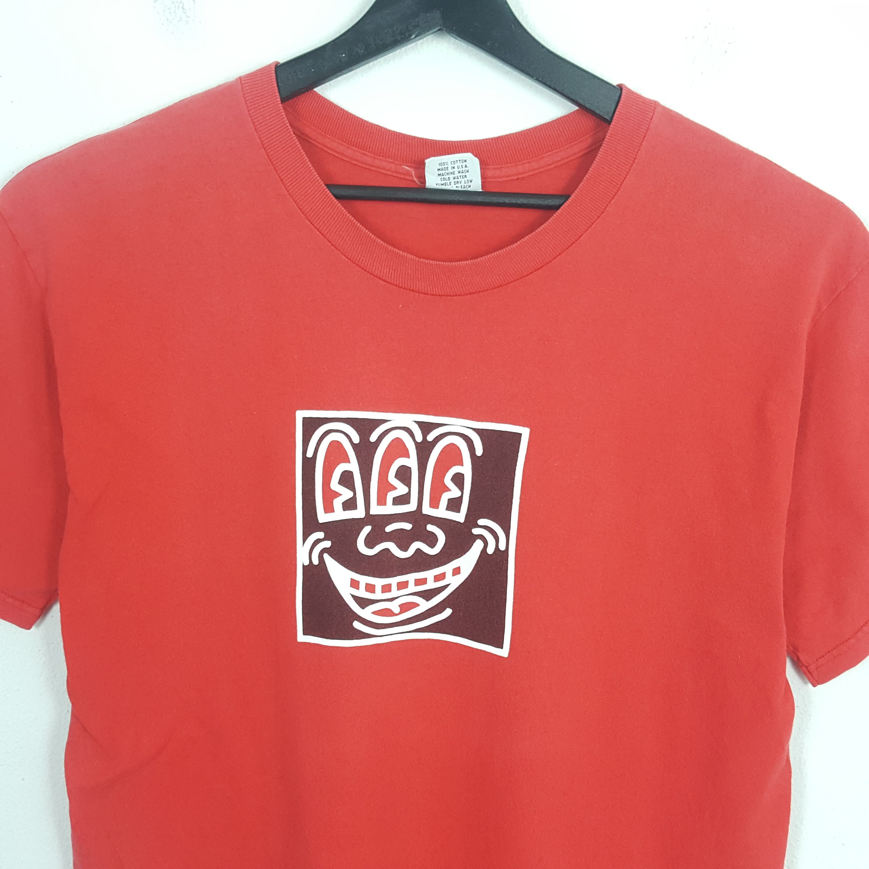 Keith Haring × Vintage KEITH HARING Art Designer Box Logo Design Style Tshirt Size US M / EU 48-50 / 2 - 2 Thumbnail
