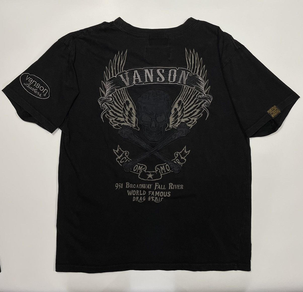 Vanson Leathers Vintage Vanson Leathers shirt embroidery big logo bones ride Size US M / EU 48-50 / 2 - 6 Thumbnail