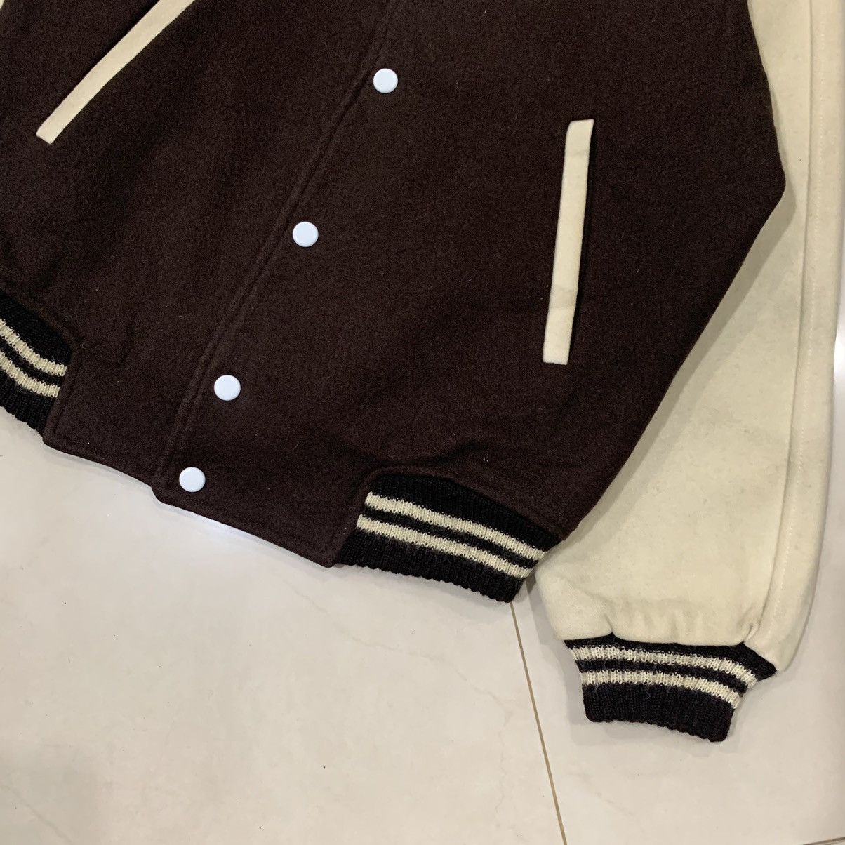 Japanese Brand × Vintage Vintage Super Orient Wool Varsity Jacket Size US S / EU 44-46 / 1 - 7 Thumbnail