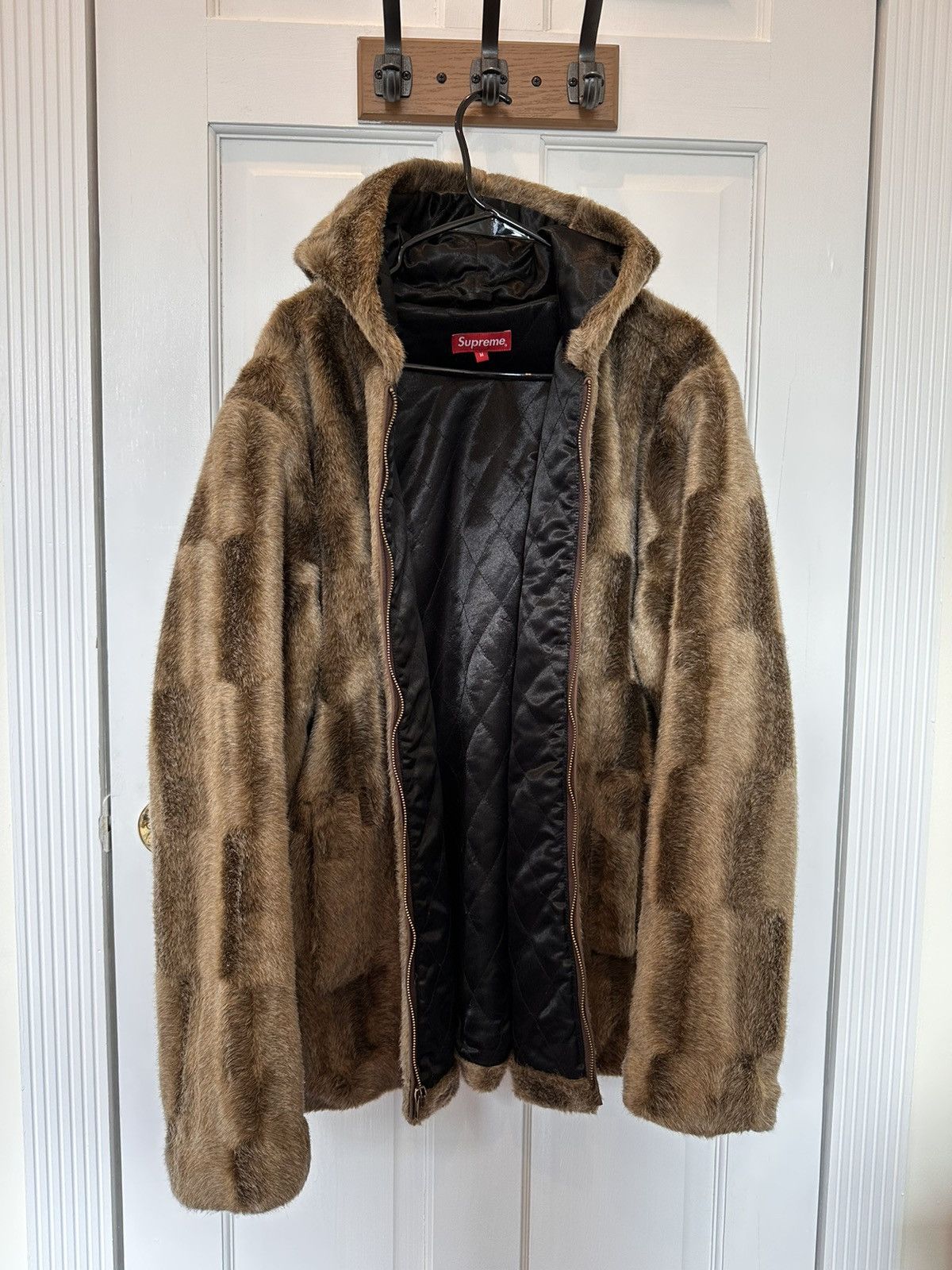 Supreme Faux Fur Hooded Coat