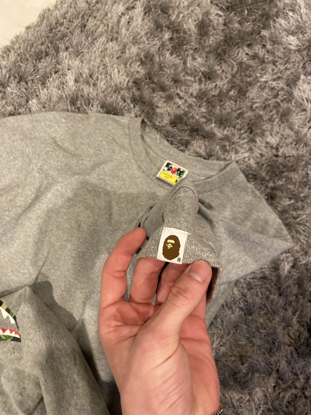 Bape ABC Camo Side Shark L/S Tee Size US M / EU 48-50 / 2 - 6 Thumbnail