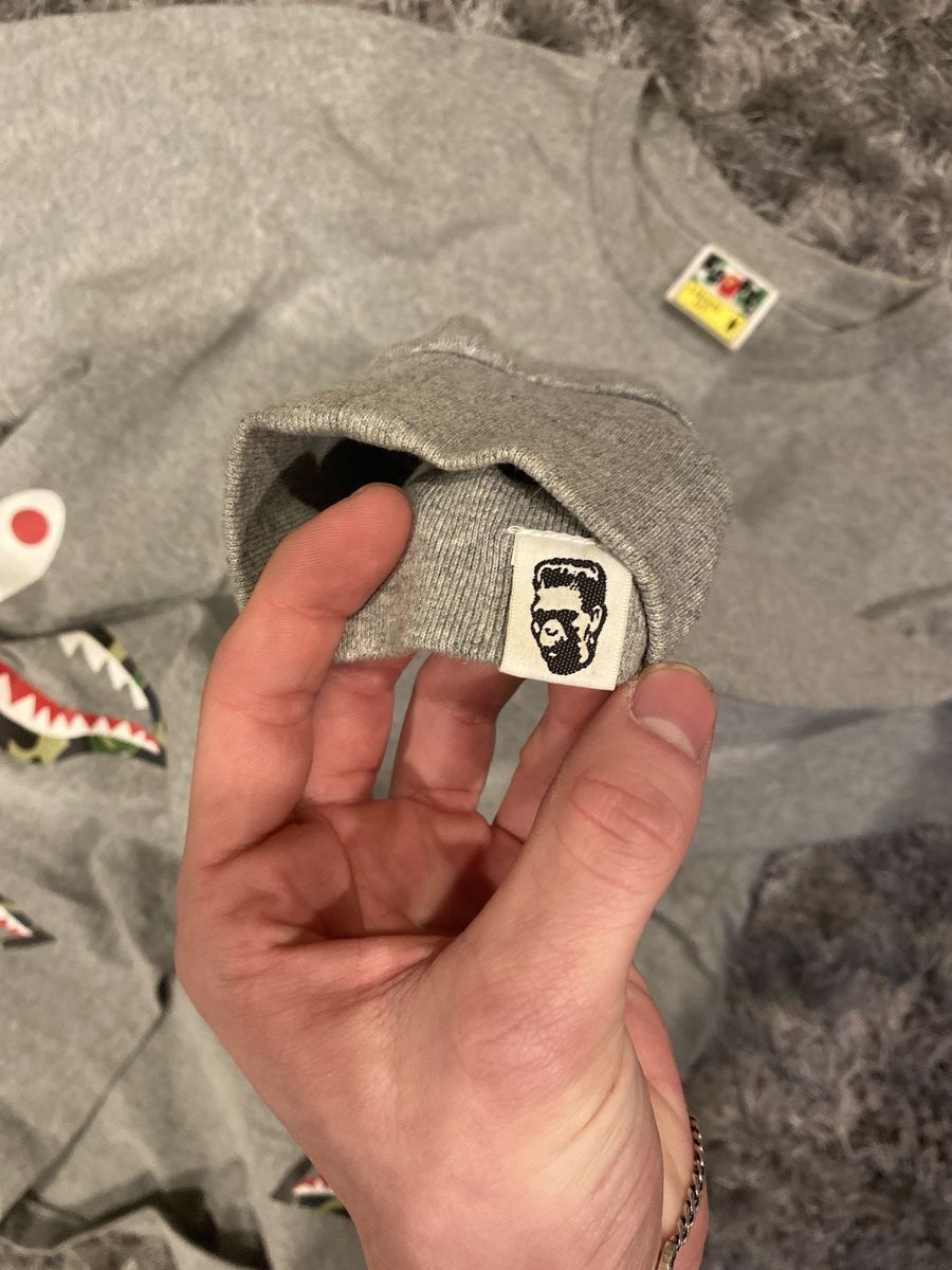 Bape ABC Camo Side Shark L/S Tee Size US M / EU 48-50 / 2 - 5 Thumbnail