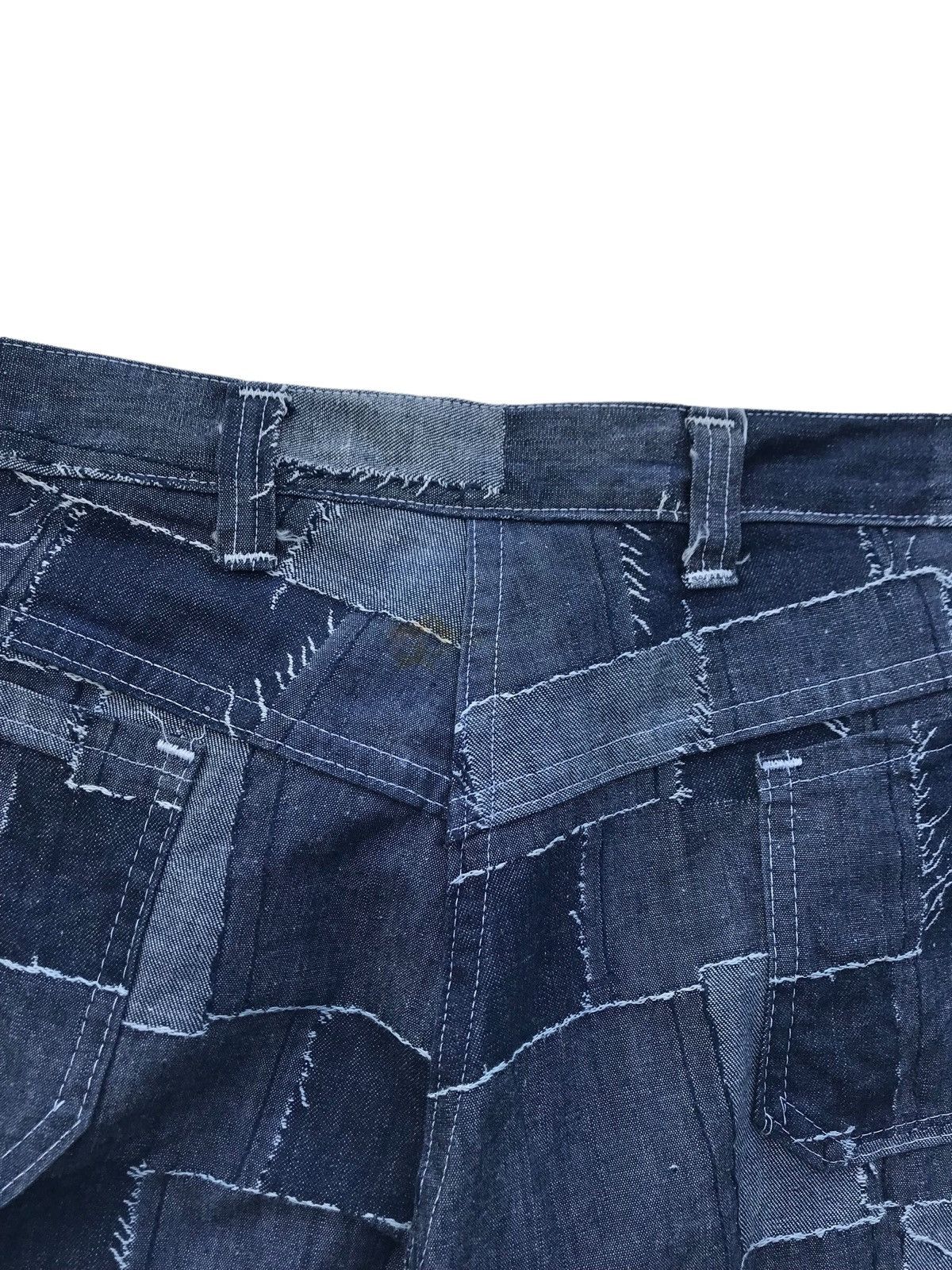Japanese Brand Rare Unbrand Flared Patchwork Bell Bottom Fashion Pants Size US 32 / EU 48 - 12 Thumbnail