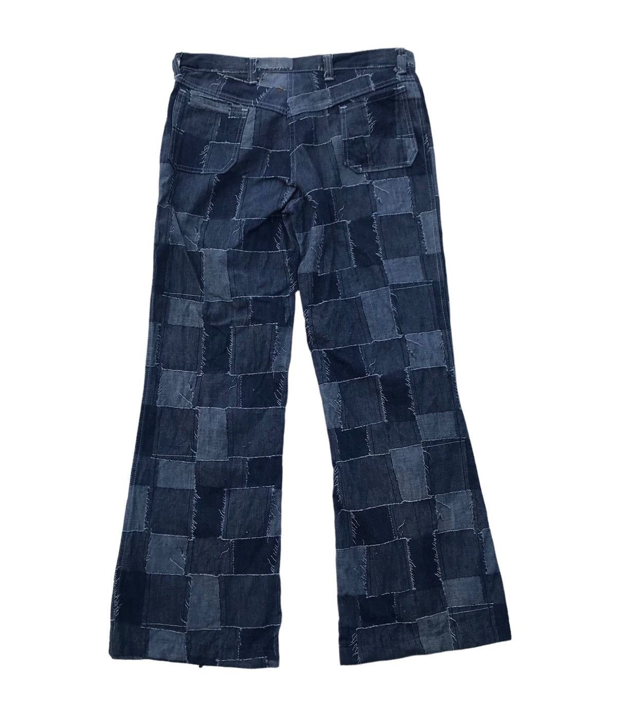 Japanese Brand Rare Unbrand Flared Patchwork Bell Bottom Fashion Pants Size US 32 / EU 48 - 8 Thumbnail