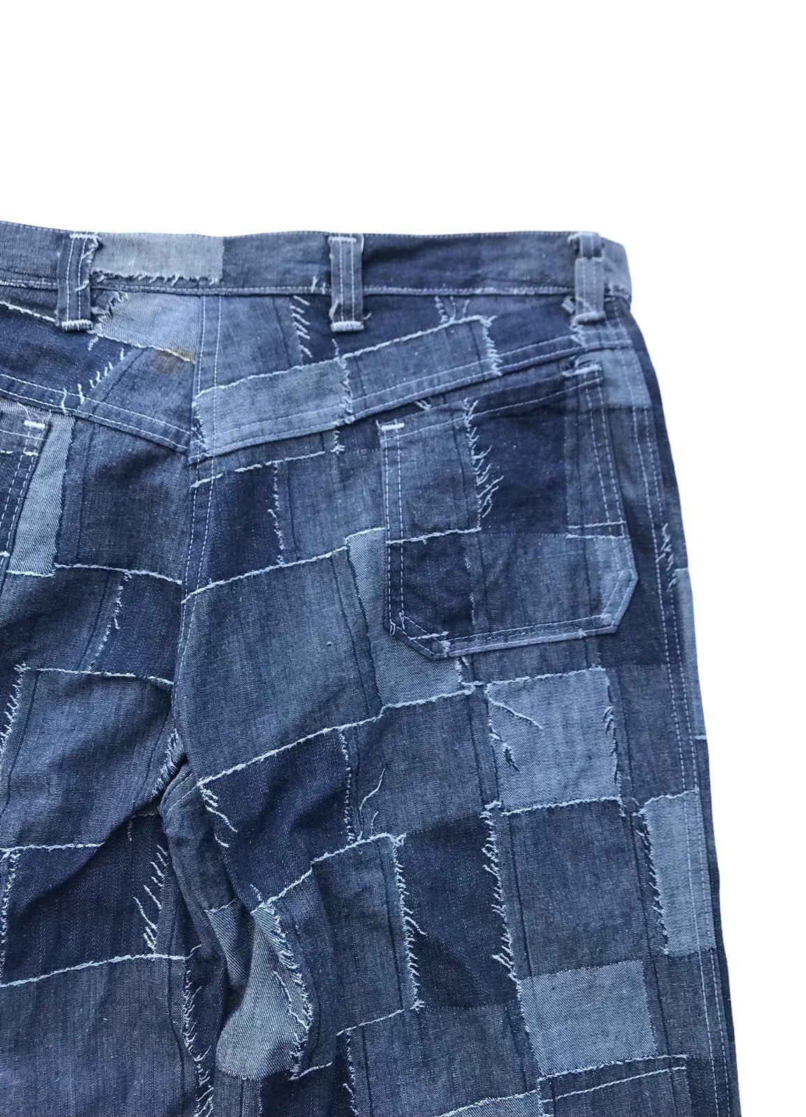 Japanese Brand Rare Unbrand Flared Patchwork Bell Bottom Fashion Pants Size US 32 / EU 48 - 10 Thumbnail