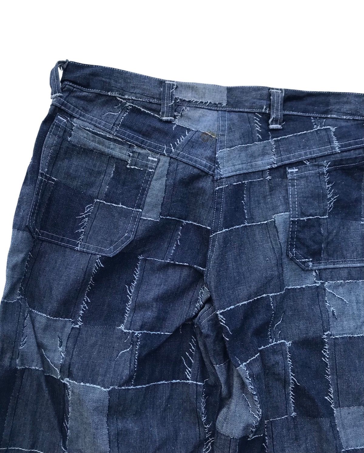 Japanese Brand Rare Unbrand Flared Patchwork Bell Bottom Fashion Pants Size US 32 / EU 48 - 11 Thumbnail