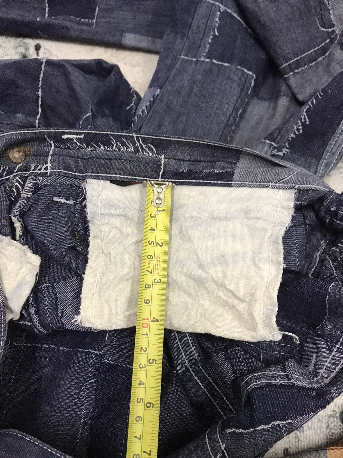 Japanese Brand Rare Unbrand Flared Patchwork Bell Bottom Fashion Pants Size US 32 / EU 48 - 15 Thumbnail