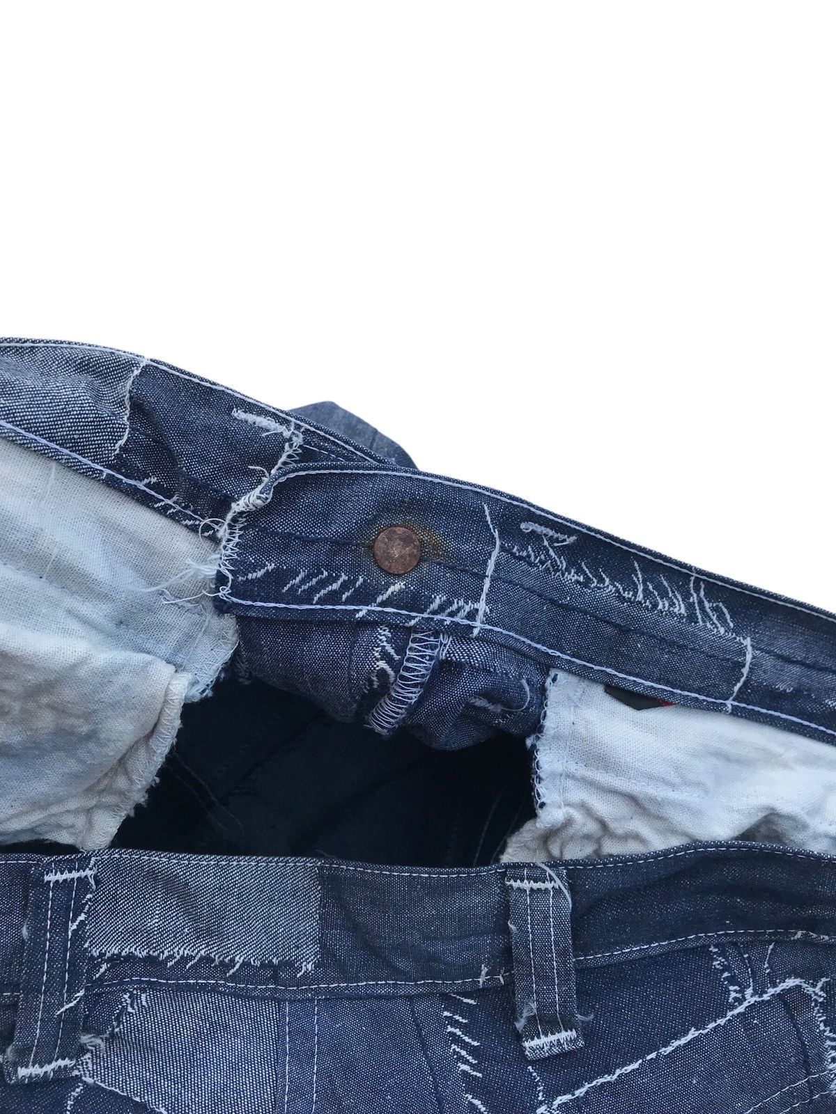 Japanese Brand Rare Unbrand Flared Patchwork Bell Bottom Fashion Pants Size US 32 / EU 48 - 13 Thumbnail