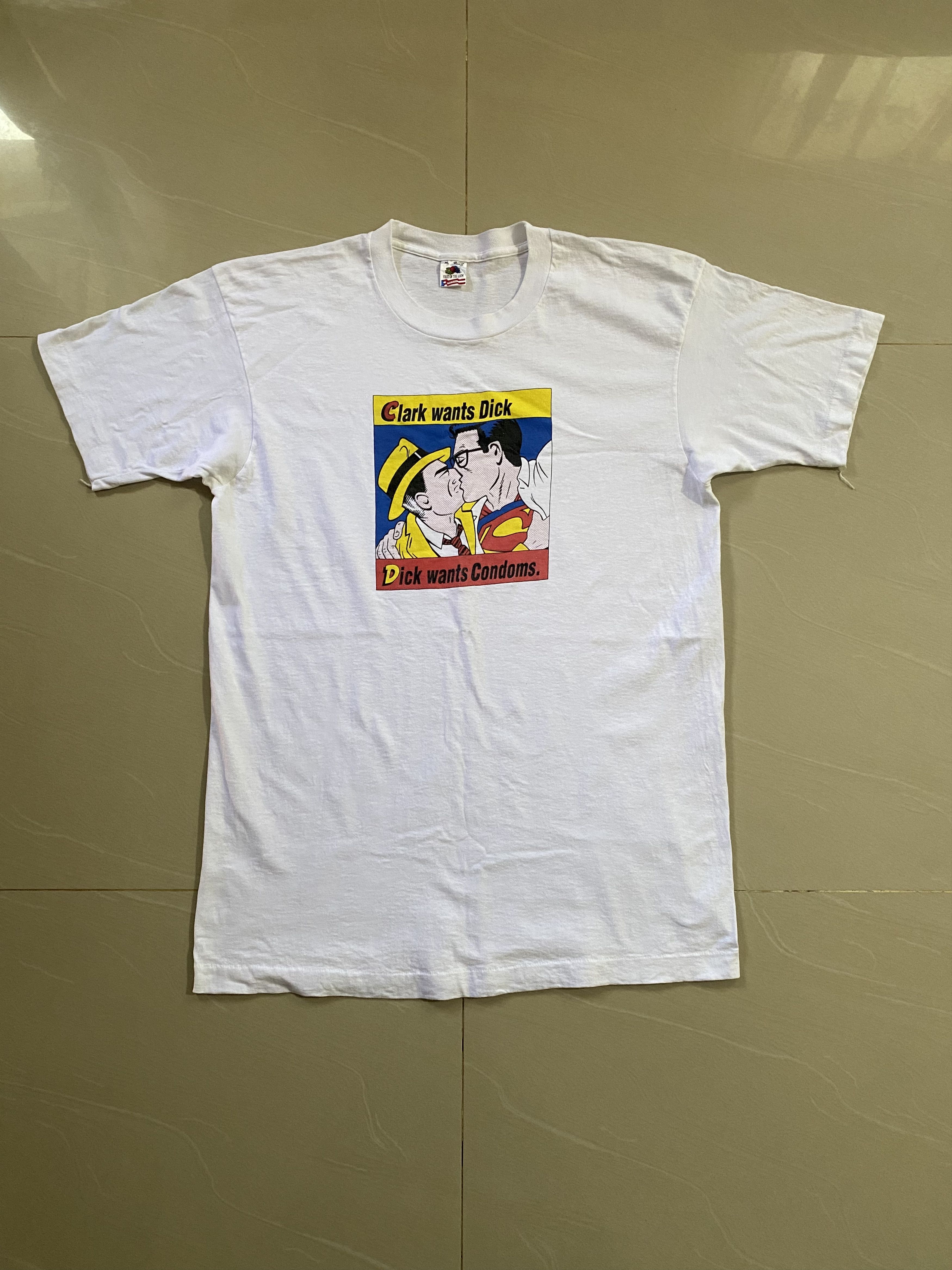Cartoon Network 90s Gay wants Dick.Dick wants Condoms Single Stitch Glbt Size US XL / EU 56 / 4 - 3 Thumbnail