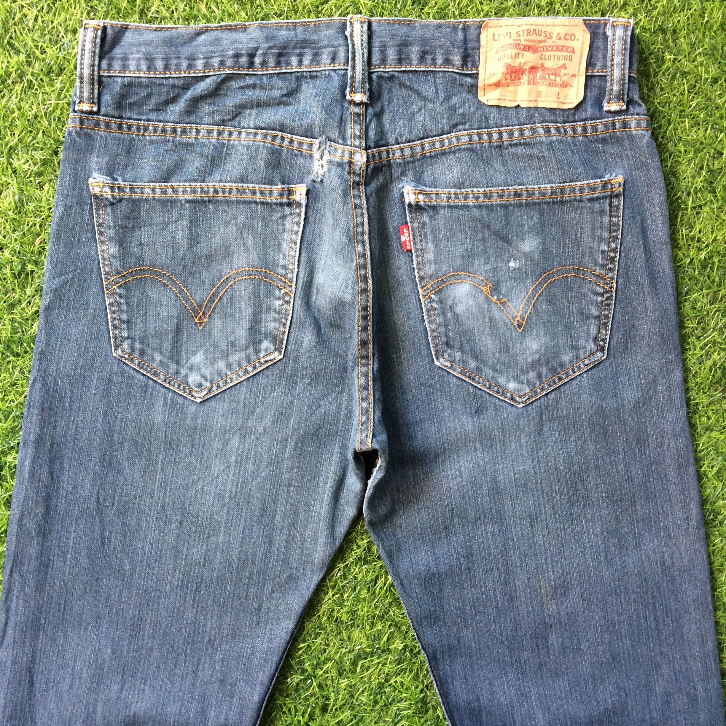 Levi's Vintage Distressed Levis 521 Jeans #B-862 Size 32" / US 10 / IT 46 - 4 Thumbnail