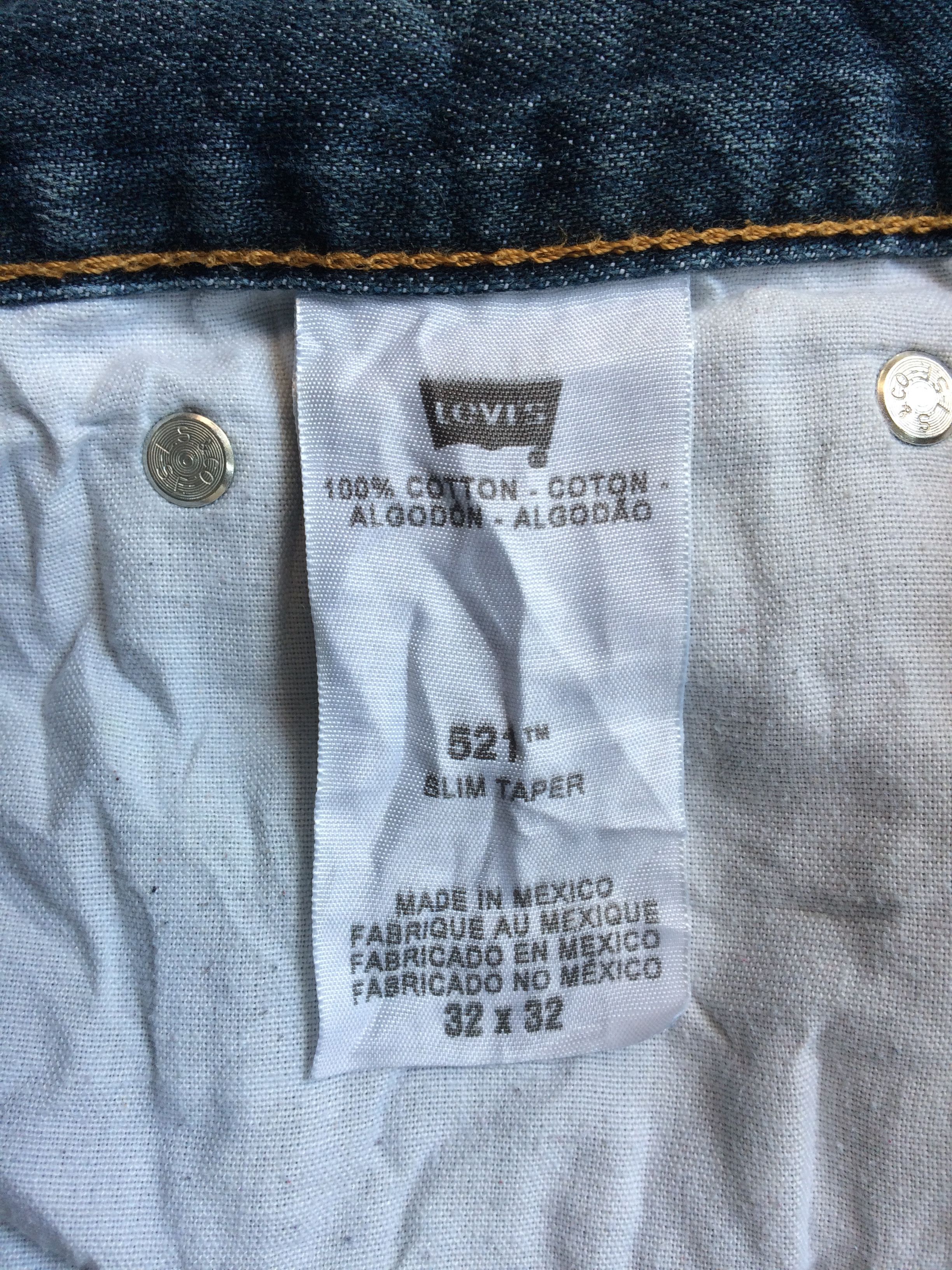 Levi's Vintage Distressed Levis 521 Jeans #B-862 Size 32" / US 10 / IT 46 - 13 Thumbnail