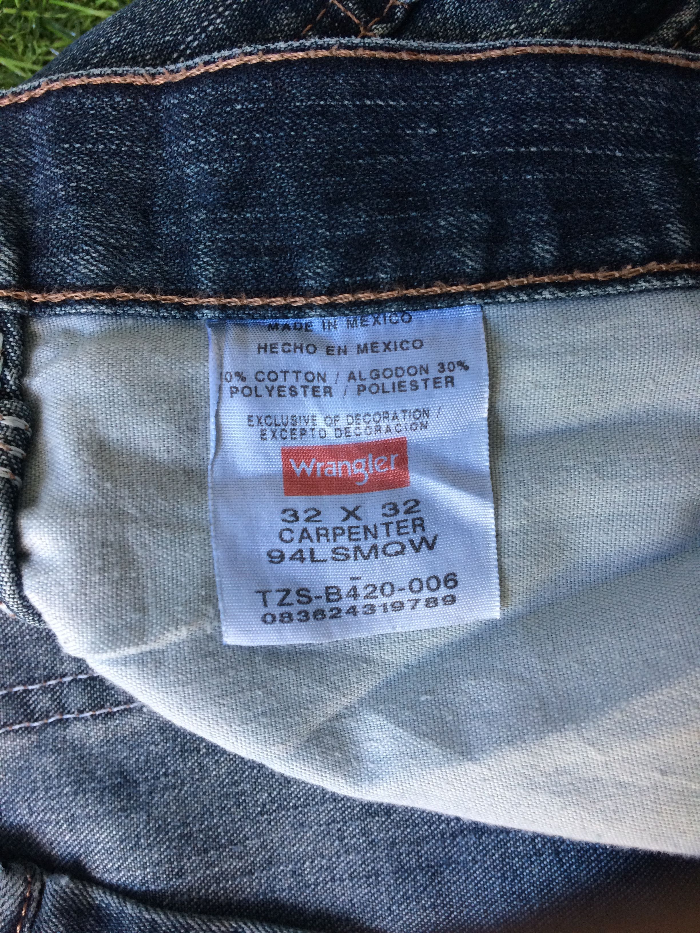 Wrangler Wrangler Carpenter Workwear Denim Pants #B-819 Size US 33 - 11 Thumbnail