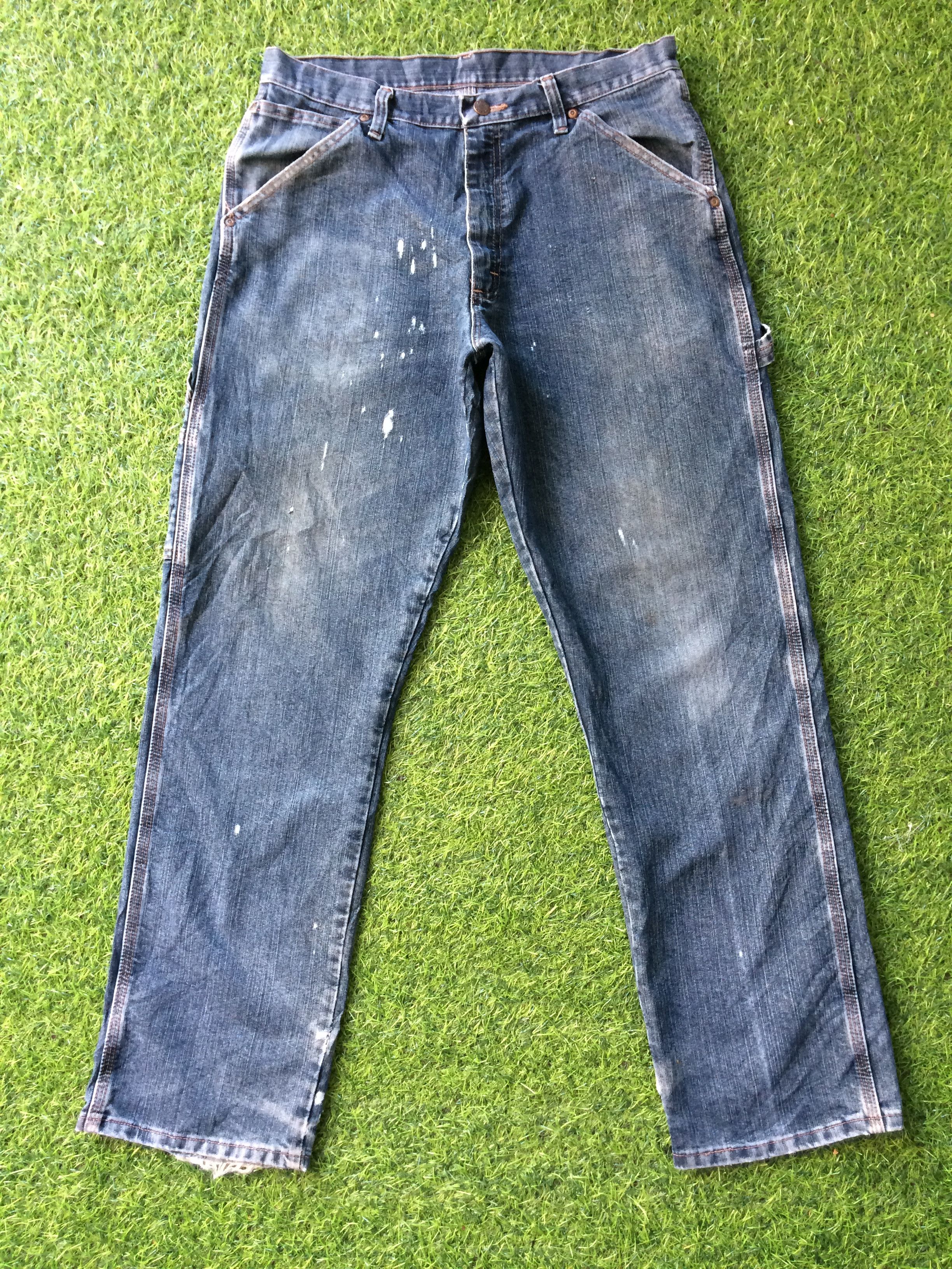 Wrangler Wrangler Carpenter Workwear Denim Pants #B-819 Size US 33 - 3 Thumbnail
