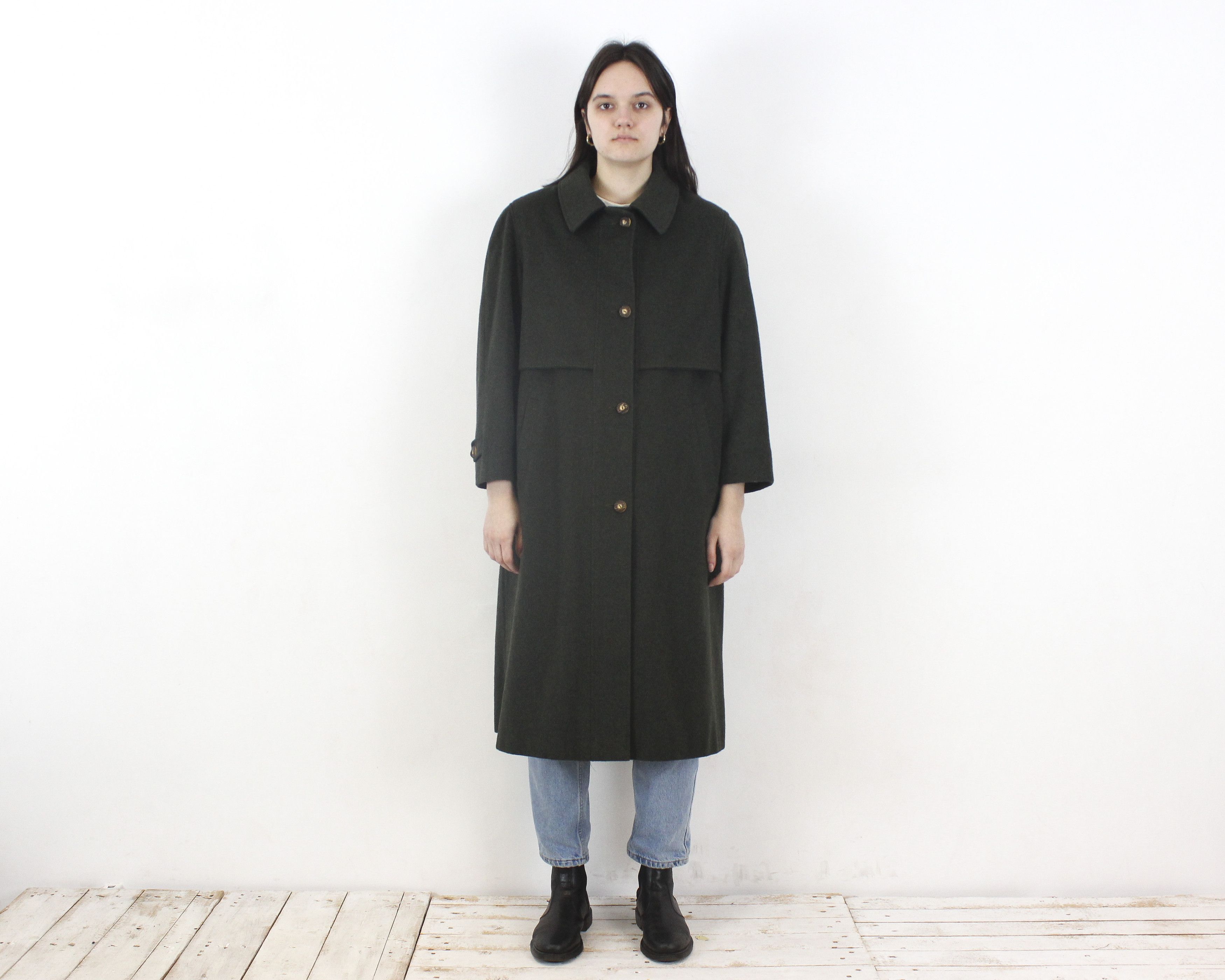 Vintage TOSCANA LODEN Ursl Trachten Wool Over Coat Jacket Winter Top Size XL / US 12-14 / IT 48-50 - 1 Thumbnail