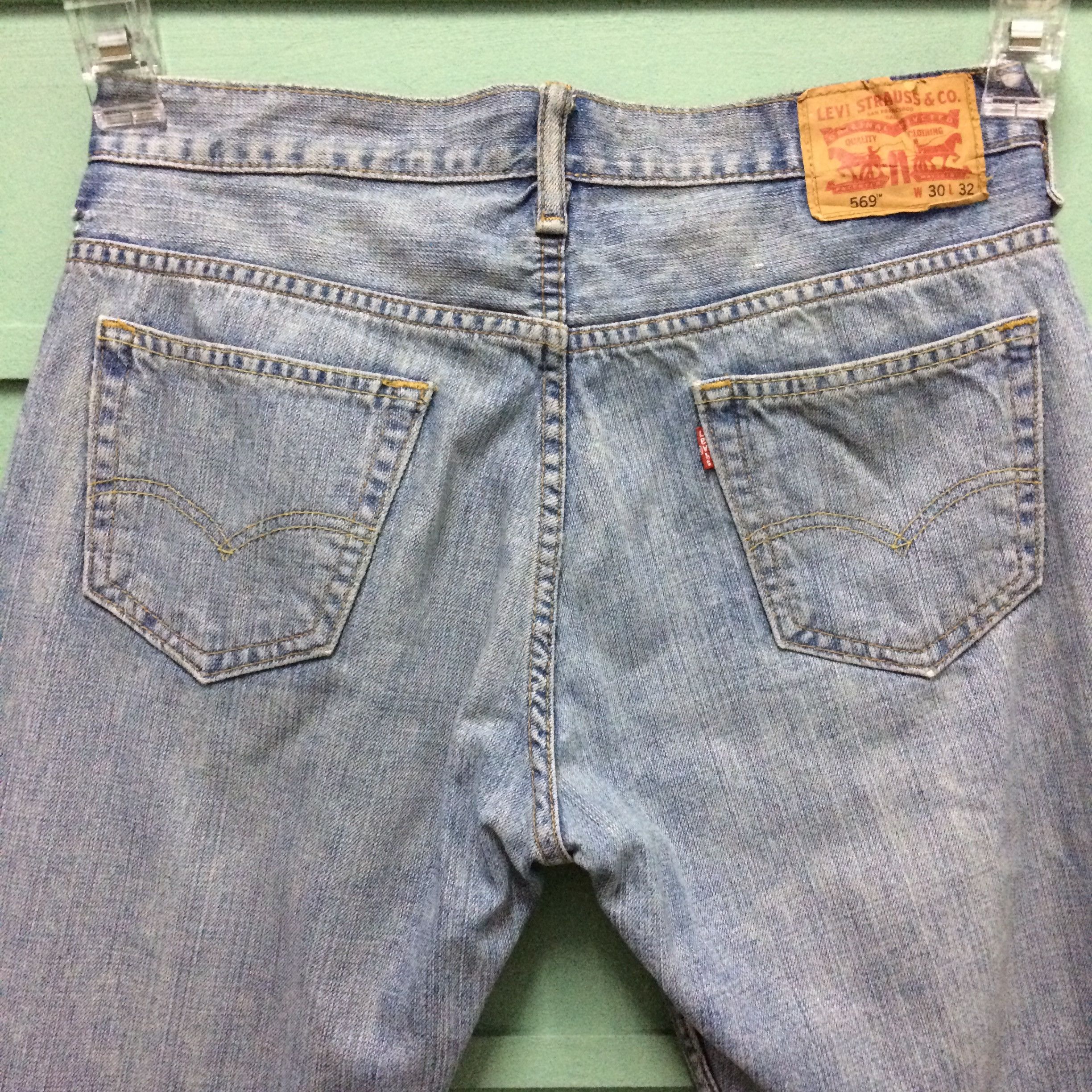 Levi's Vintage Distressed Levis 569 Jeans #B-152 Size US 32 / EU 48 - 6 Thumbnail