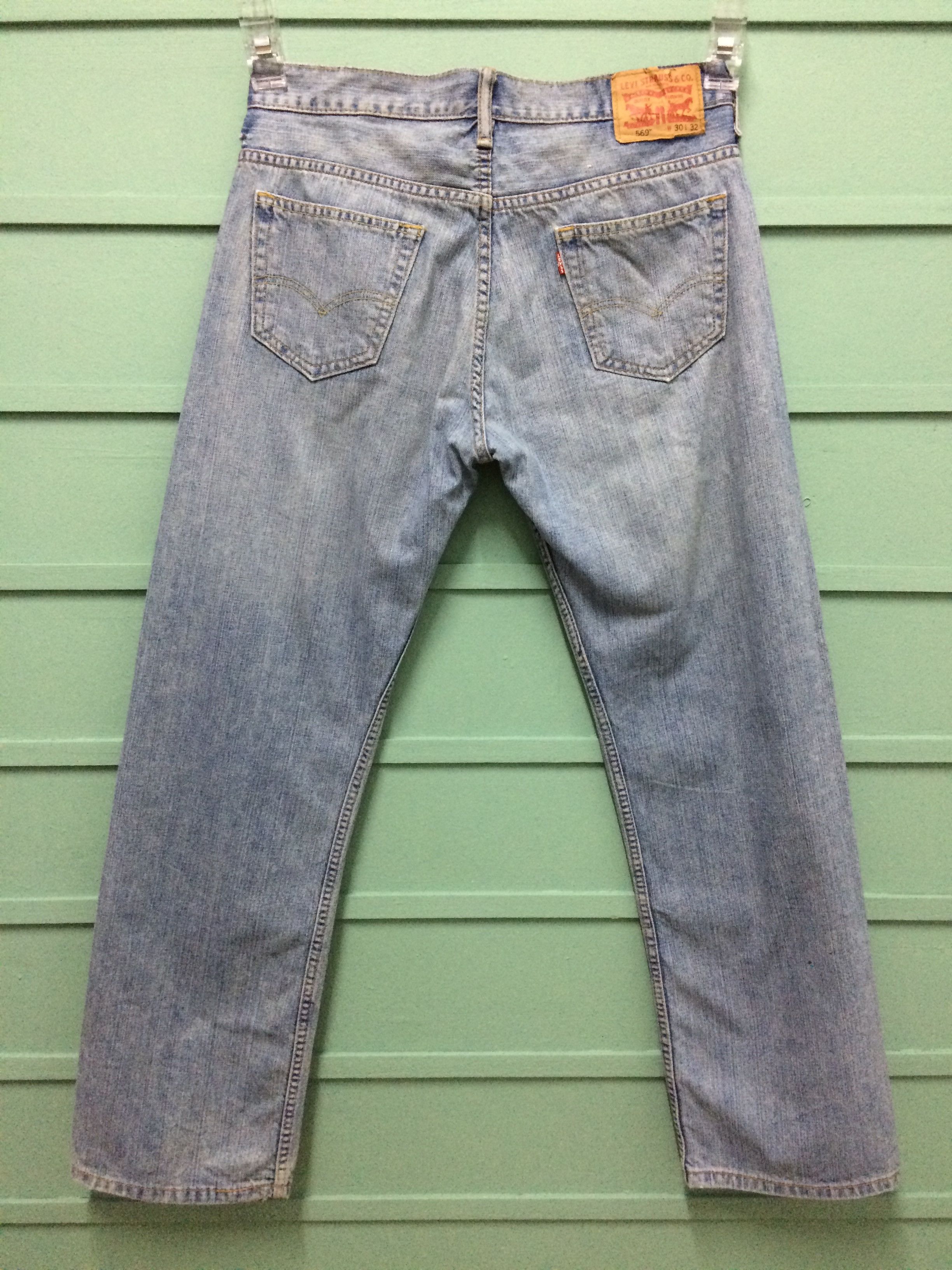 Levi's Vintage Distressed Levis 569 Jeans #B-152 Size US 32 / EU 48 - 2 Thumbnail