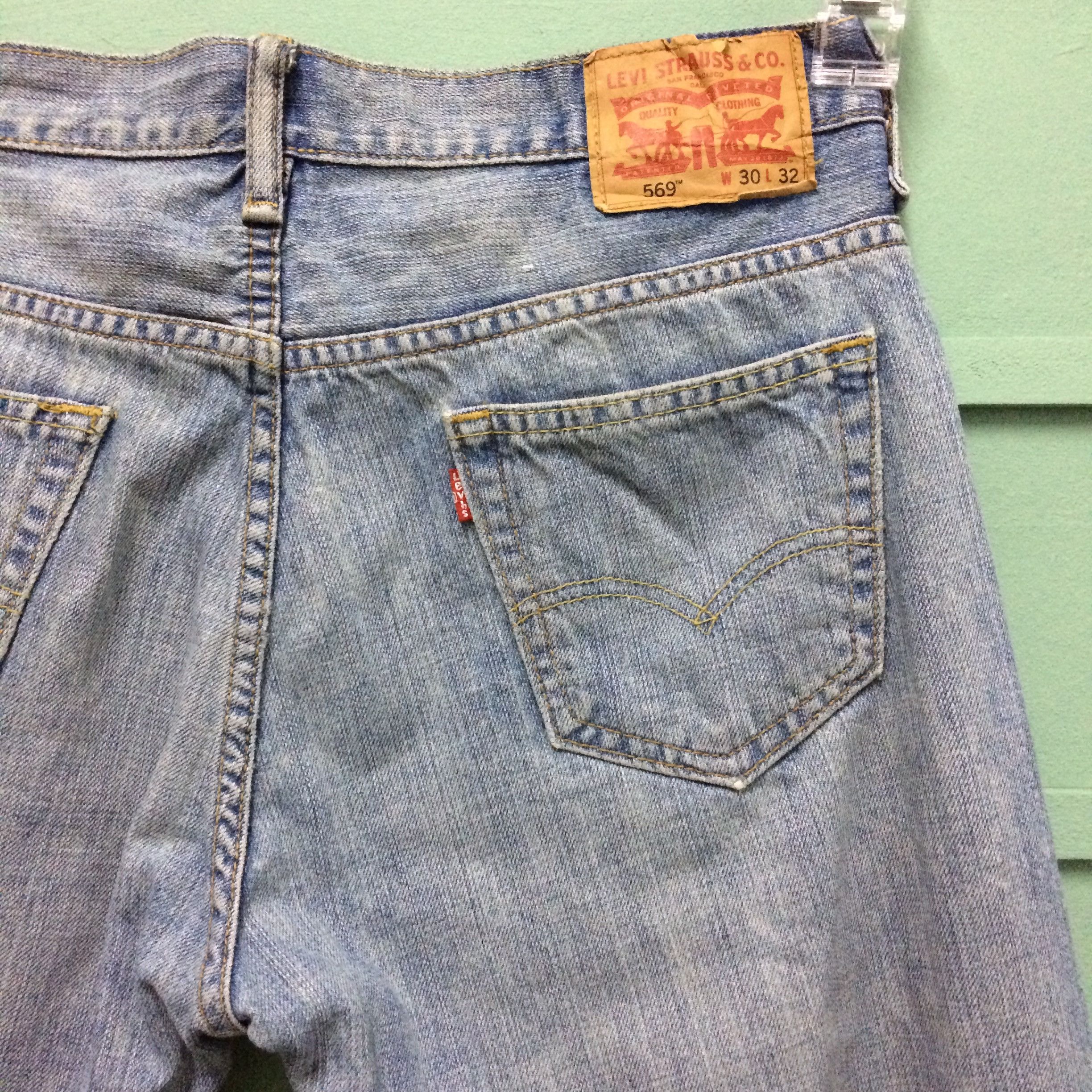 Levi's Vintage Distressed Levis 569 Jeans #B-152 Size US 32 / EU 48 - 7 Thumbnail