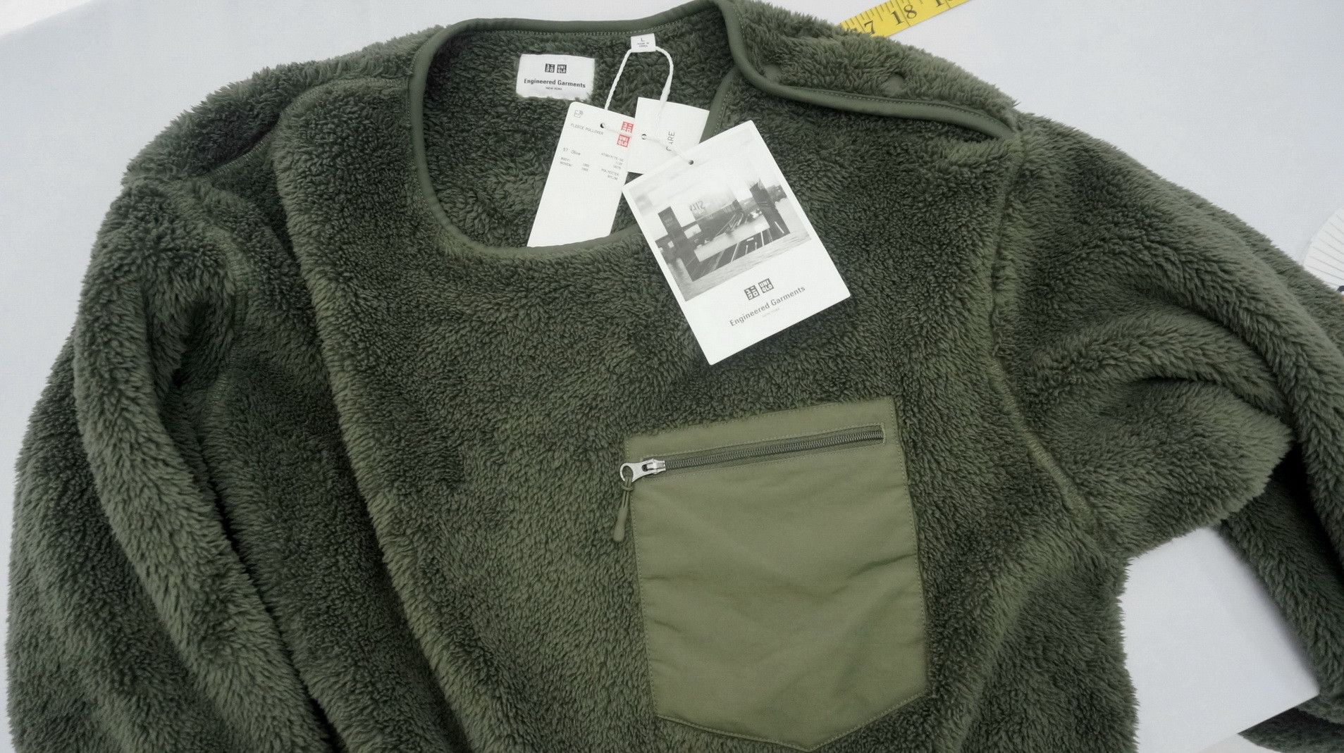 Engineered Garments Uniqlo x Engineered Garment Fleece Pull Over Olive US L Size US L / EU 52-54 / 3 - 3 Thumbnail