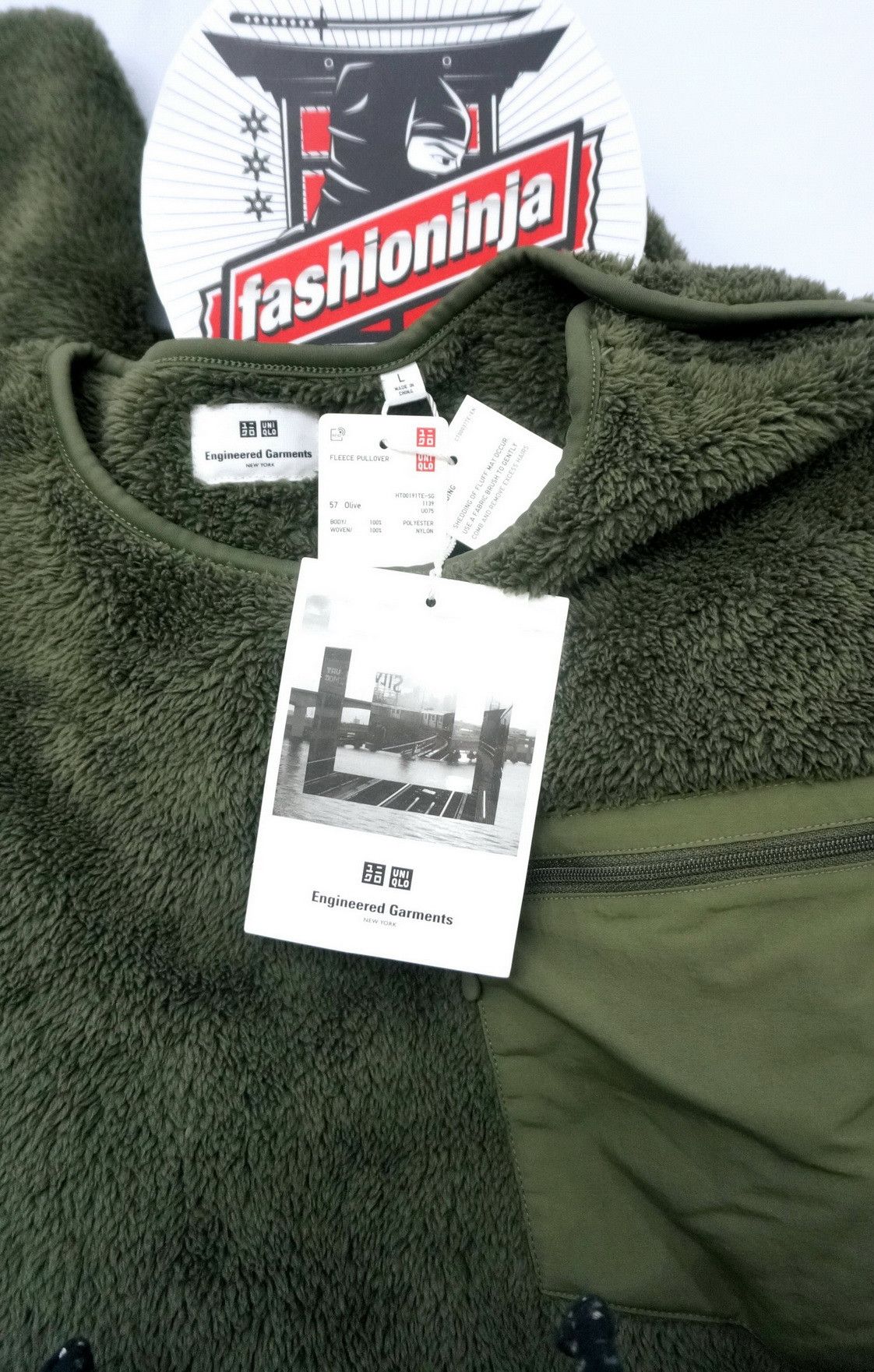 Engineered Garments Uniqlo x Engineered Garment Fleece Pull Over Olive US L Size US L / EU 52-54 / 3 - 2 Thumbnail