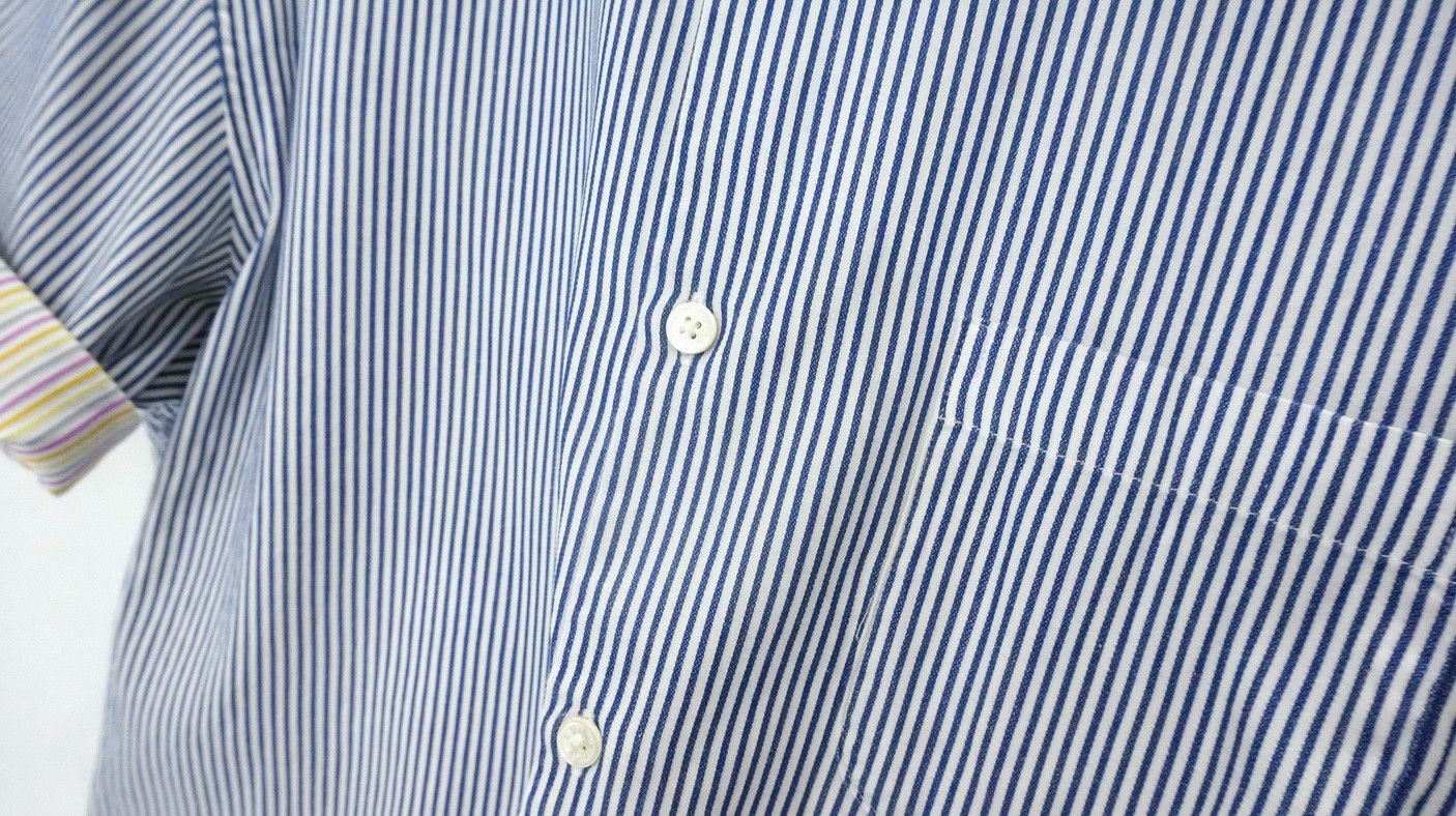 Beams Plus BEAMS Striped Rolled Up Sleeve T-Shirt Size US M / EU 48-50 / 2 - 6 Thumbnail