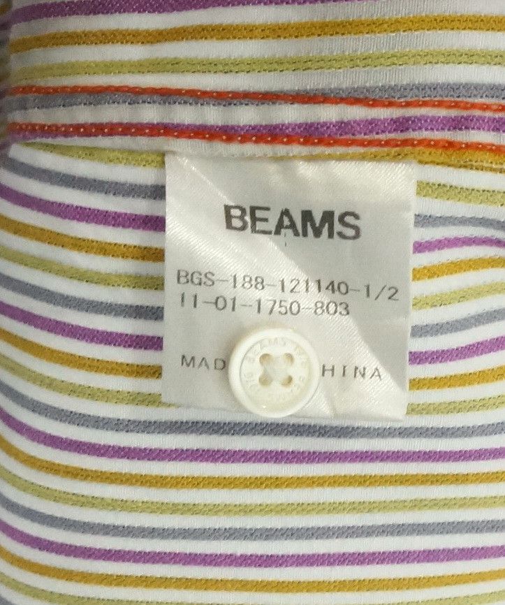 Beams Plus BEAMS Striped Rolled Up Sleeve T-Shirt Size US M / EU 48-50 / 2 - 8 Thumbnail