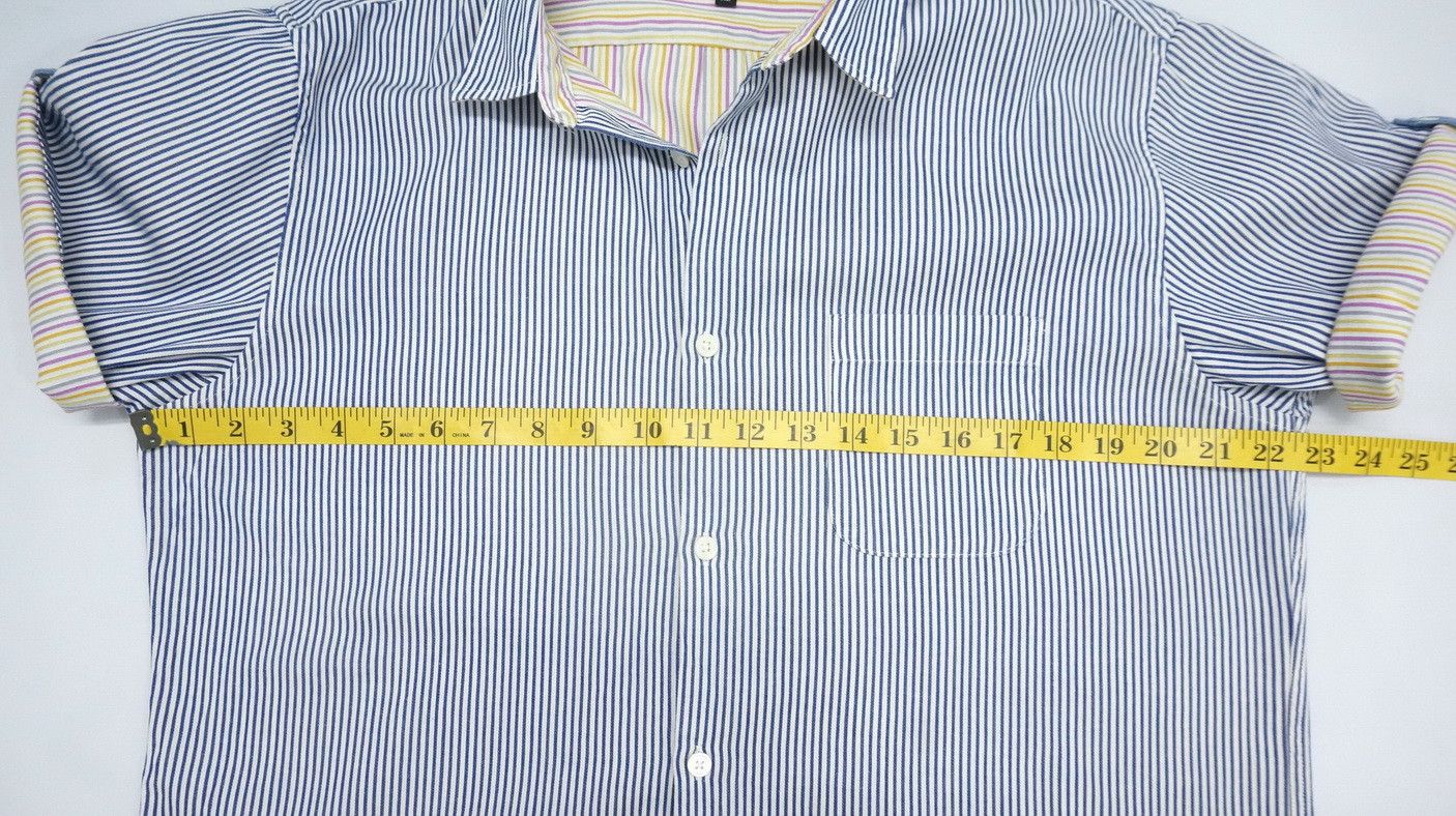 Beams Plus BEAMS Striped Rolled Up Sleeve T-Shirt Size US M / EU 48-50 / 2 - 10 Thumbnail