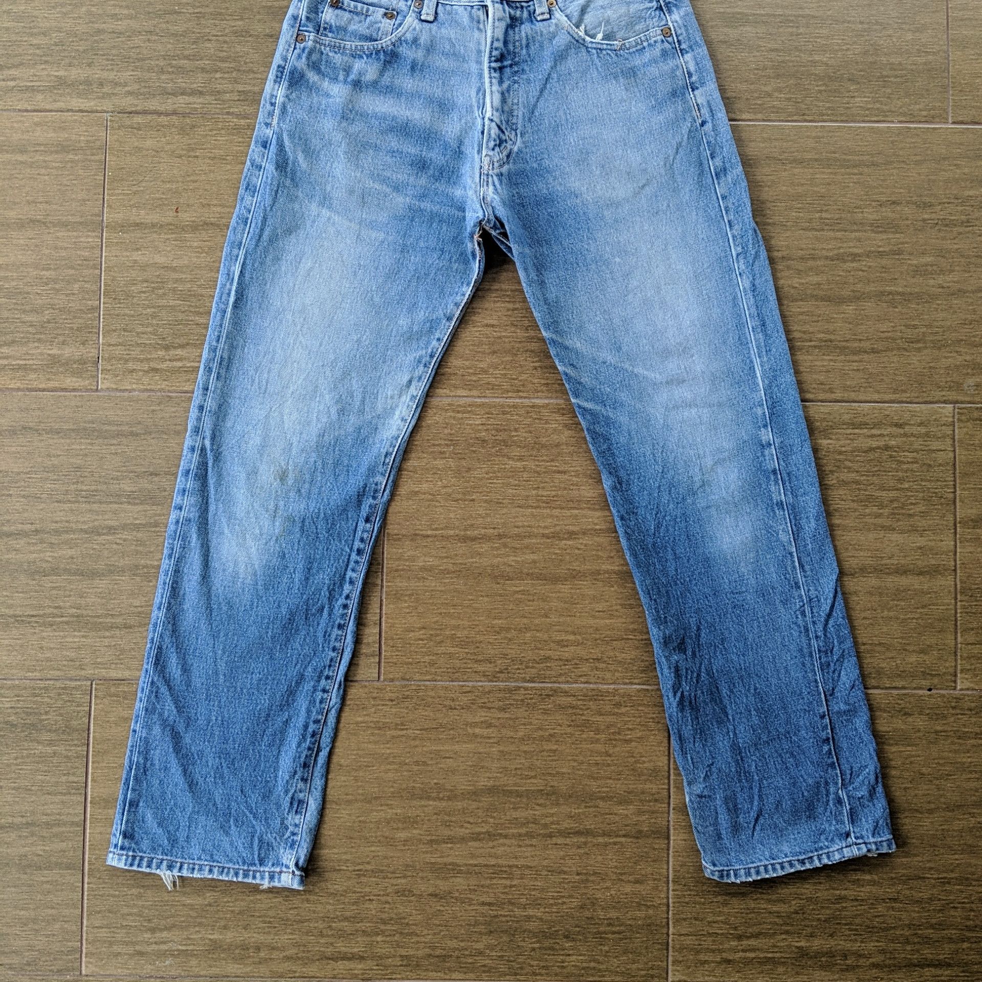 Beams Plus W30 Beams Tokyo Light Wash Faded Sicks Denim Jeans Pants Size US 30 / EU 46 - 5 Thumbnail