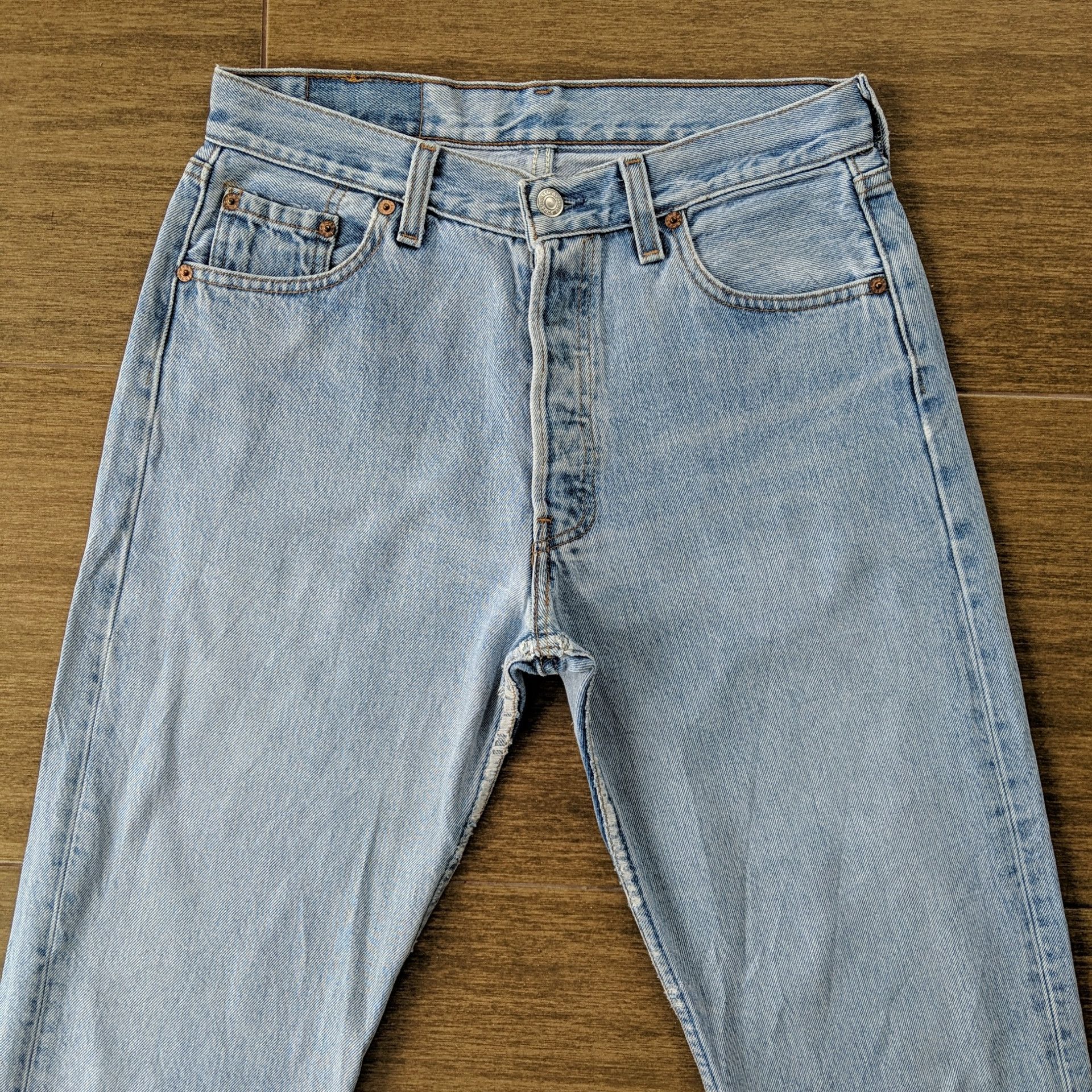 Levi's W29 🔥Vintage Levi's 501 Light Wash Denim Jeans Pants Size US 29 - 2 Thumbnail