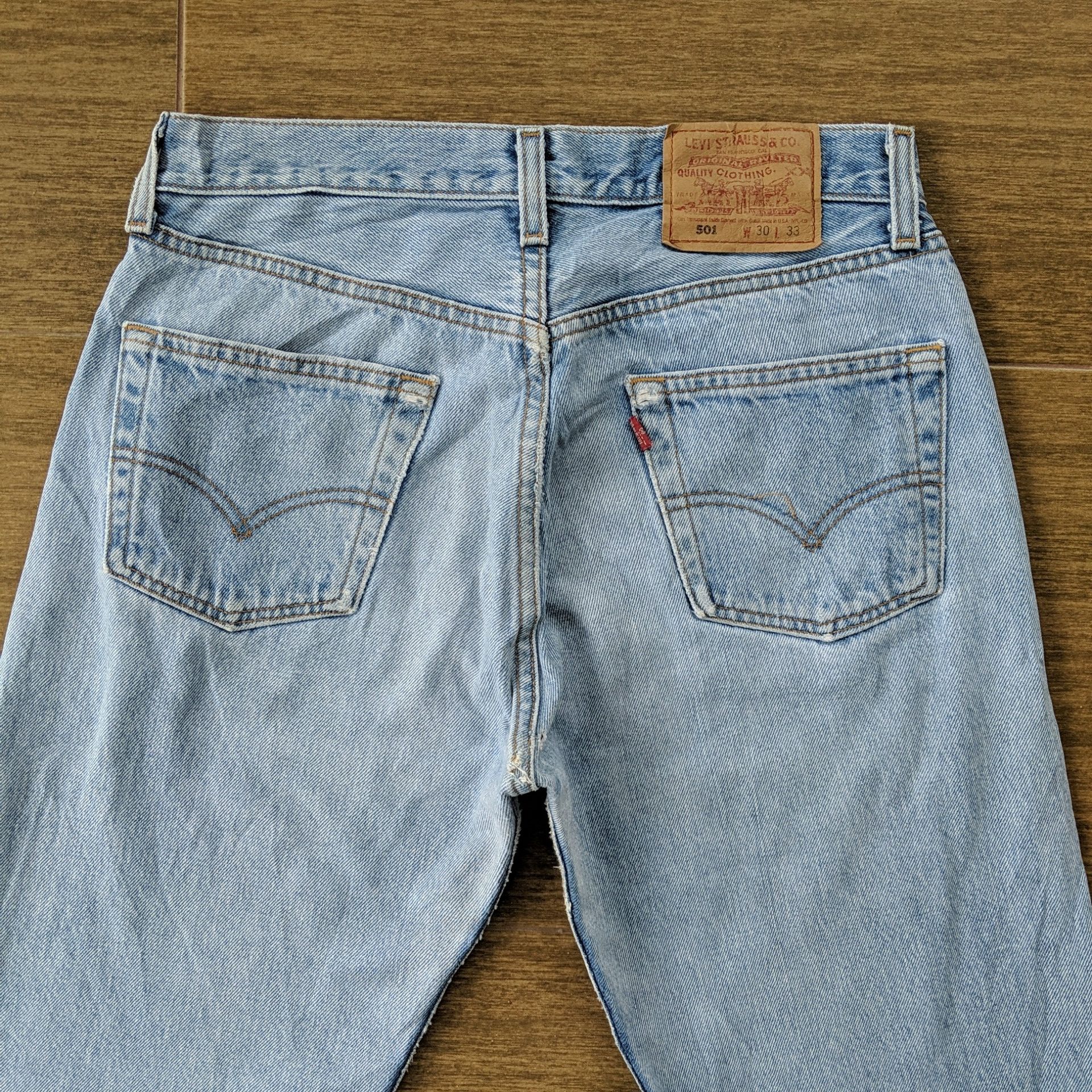 Levi's W29 🔥Vintage Levi's 501 Light Wash Denim Jeans Pants Size US 29 - 8 Thumbnail