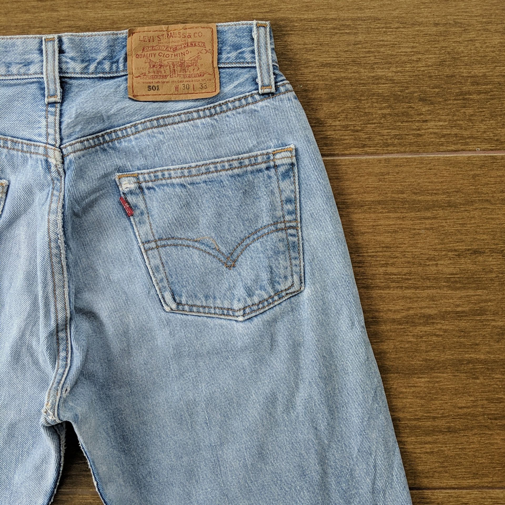 Levi's W29 🔥Vintage Levi's 501 Light Wash Denim Jeans Pants Size US 29 - 10 Thumbnail