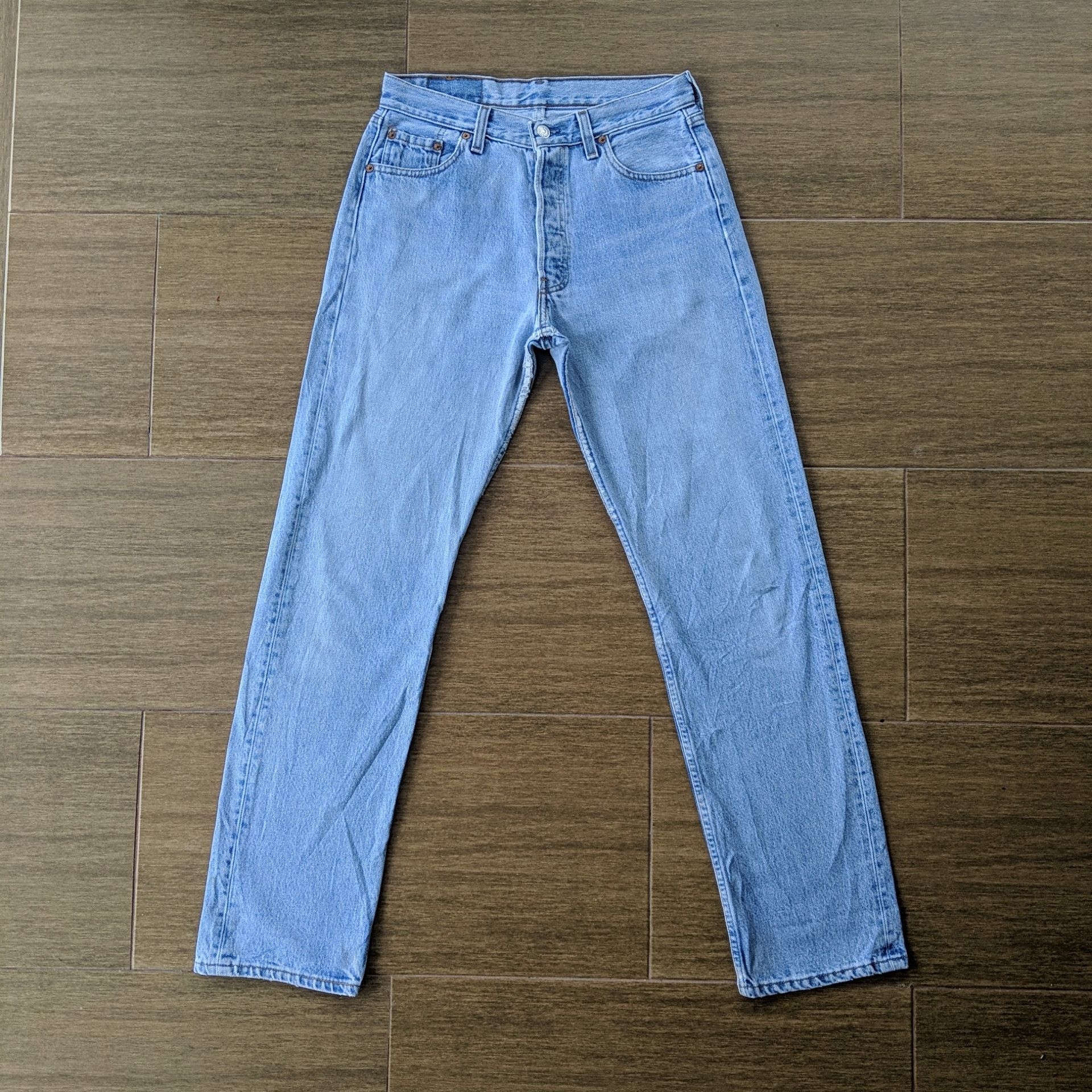 Levi's W29 🔥Vintage Levi's 501 Light Wash Denim Jeans Pants Size US 29 - 1 Thumbnail
