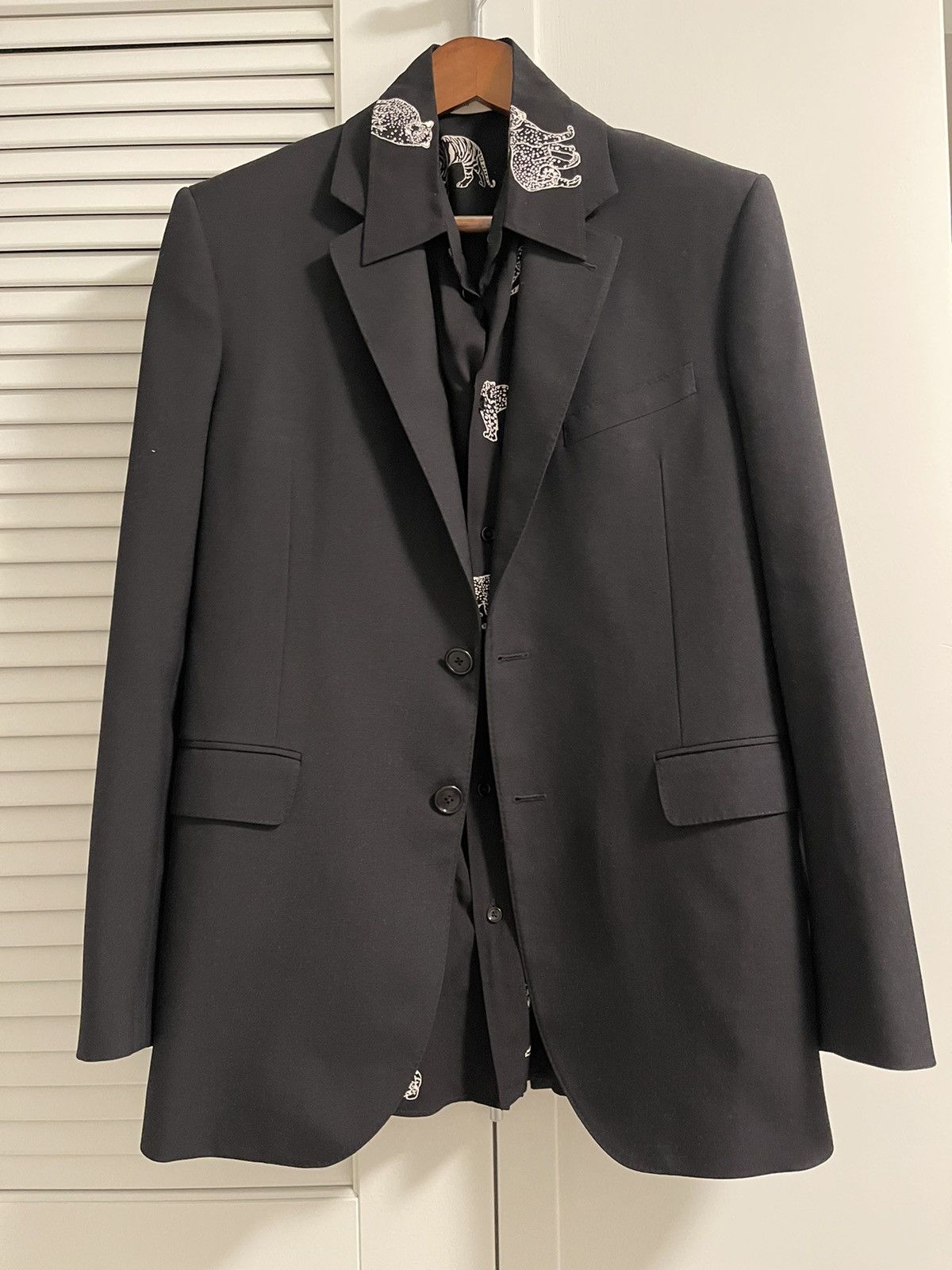Celine × Hedi Slimane Celine SS22 Cosmic Cruiser Rectangular 2 button blazer Size 34S - 3 Thumbnail