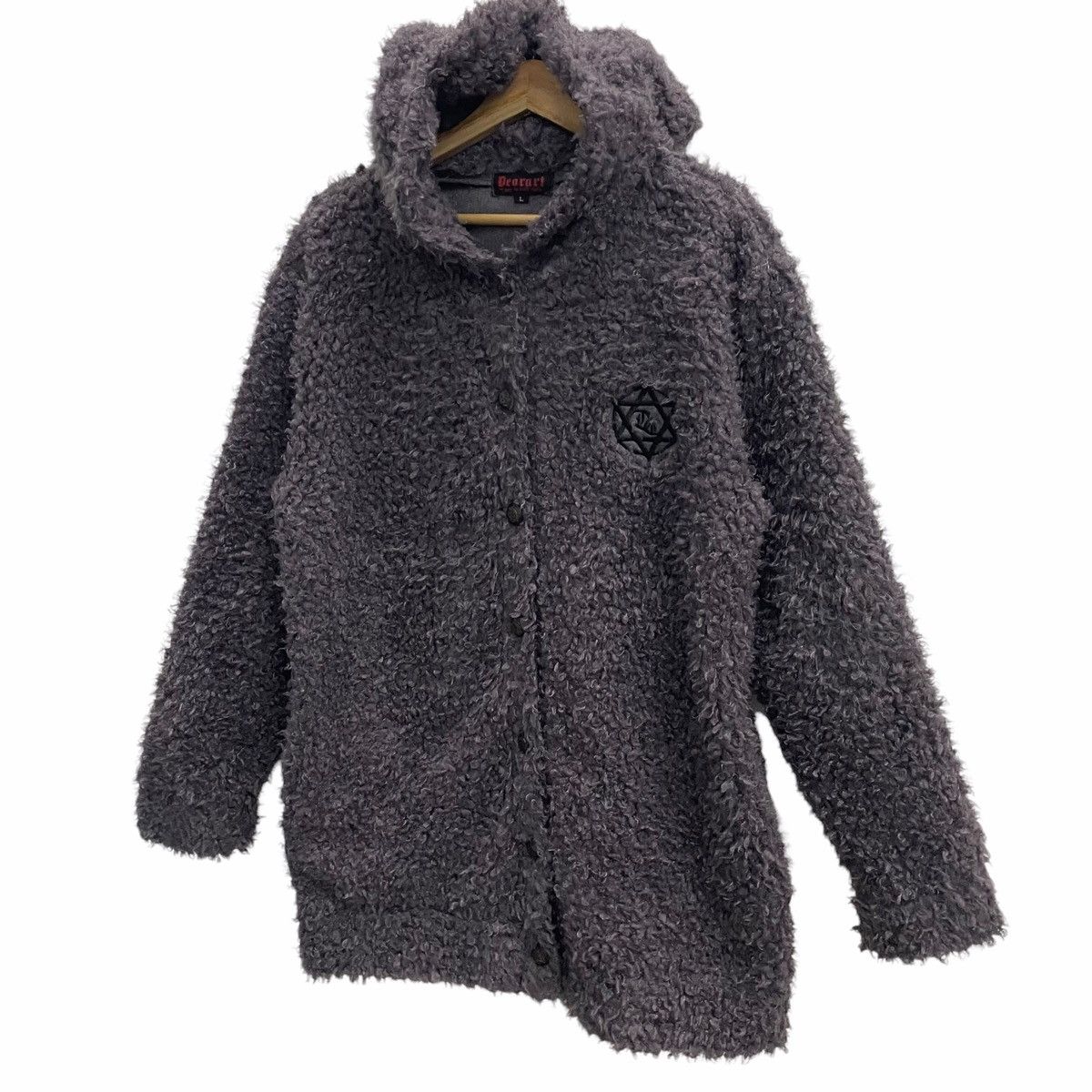 Japanese Brand 💥JAPANESE DEORART FLUFFY HOODIE SWEATER Size US L / EU 52-54 / 3 - 3 Thumbnail