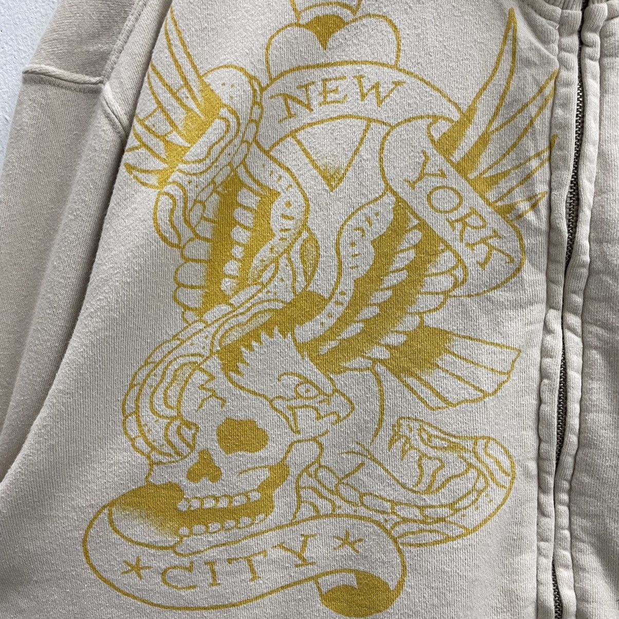 Ed Hardy 💥Ed Hardy Hollywood Skull Tattoo Fullzip Sweater Size US XL / EU 56 / 4 - 8 Thumbnail
