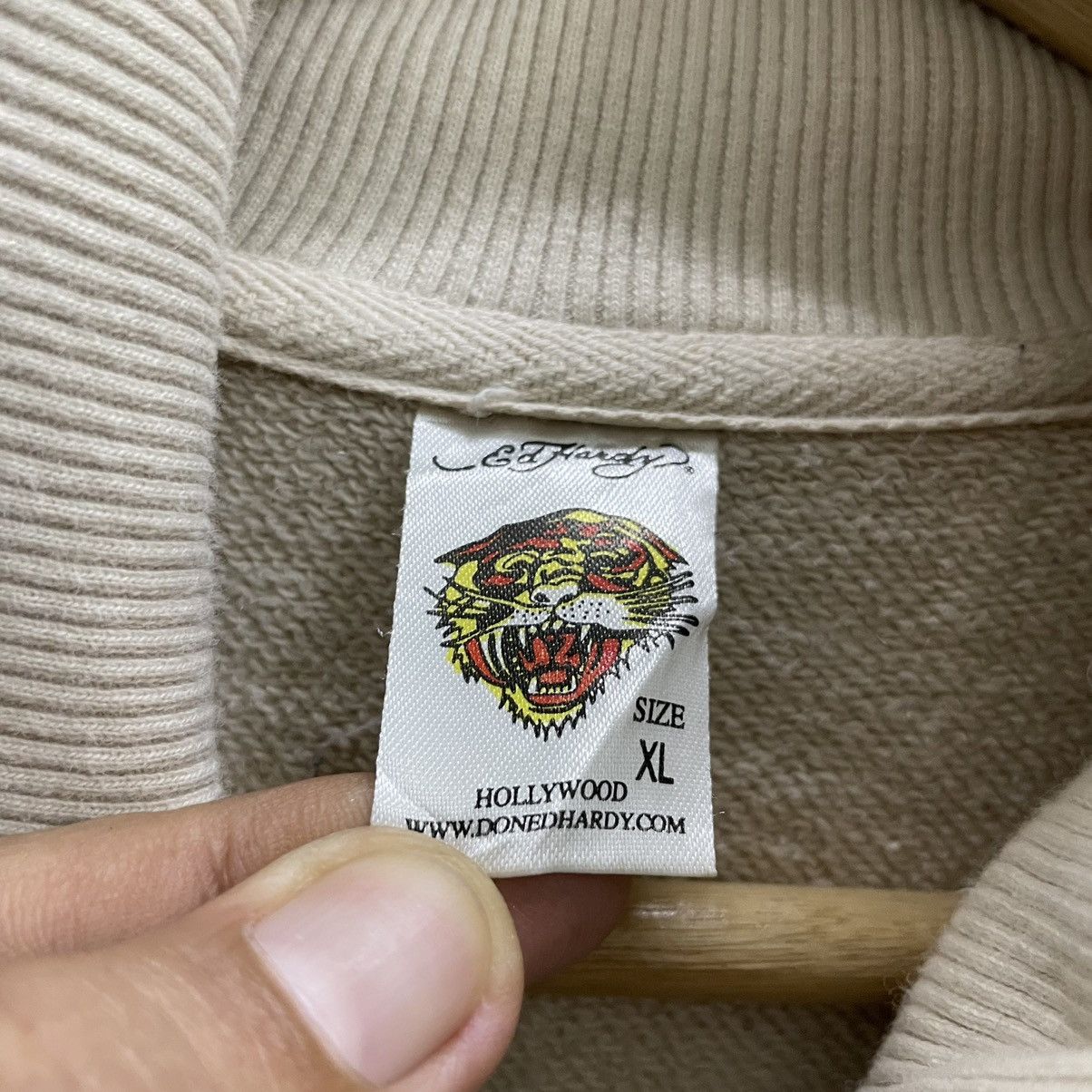 Ed Hardy 💥Ed Hardy Hollywood Skull Tattoo Fullzip Sweater Size US XL / EU 56 / 4 - 9 Thumbnail