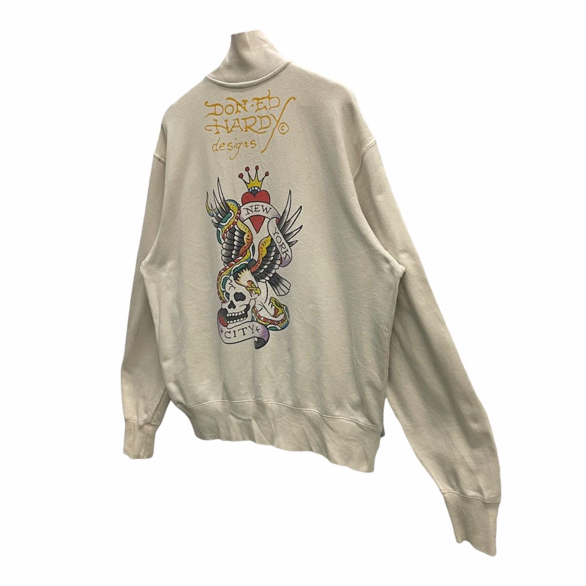 Ed Hardy 💥Ed Hardy Hollywood Skull Tattoo Fullzip Sweater Size US XL / EU 56 / 4 - 2 Thumbnail