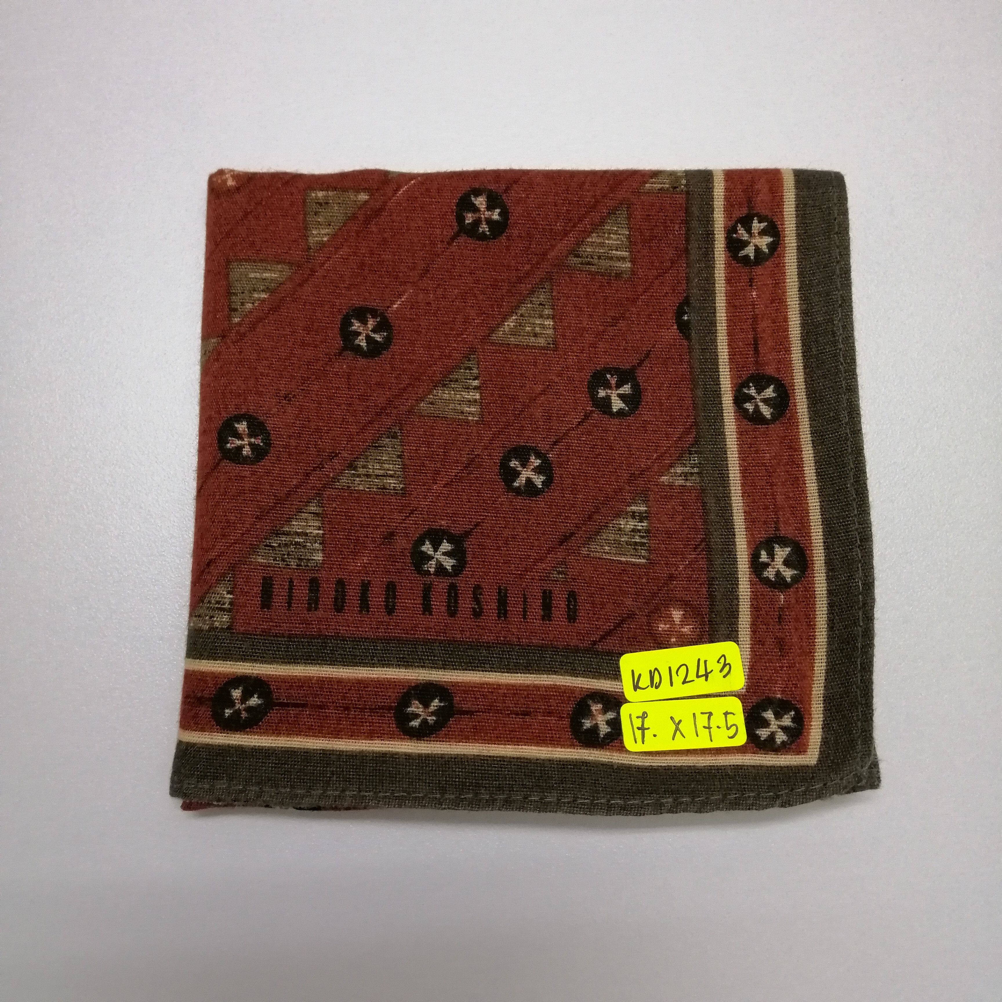 Hiroko Koshino Homme × Vintage Hiroko Koshino Handkerchief/Neckerchief/Bandana-KD1243 Size ONE SIZE - 7 Thumbnail