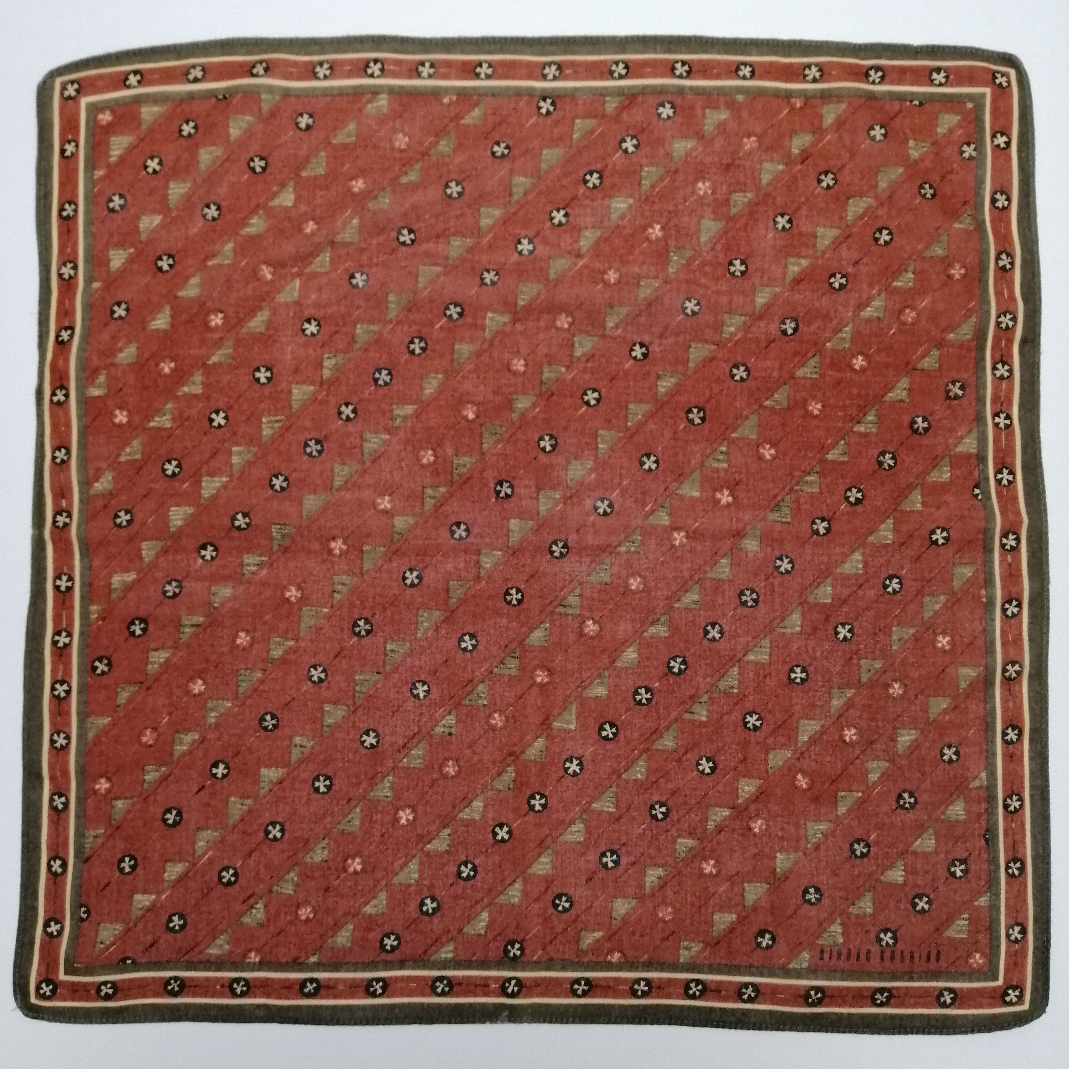 Hiroko Koshino Homme × Vintage Hiroko Koshino Handkerchief/Neckerchief/Bandana-KD1243 Size ONE SIZE - 2 Thumbnail