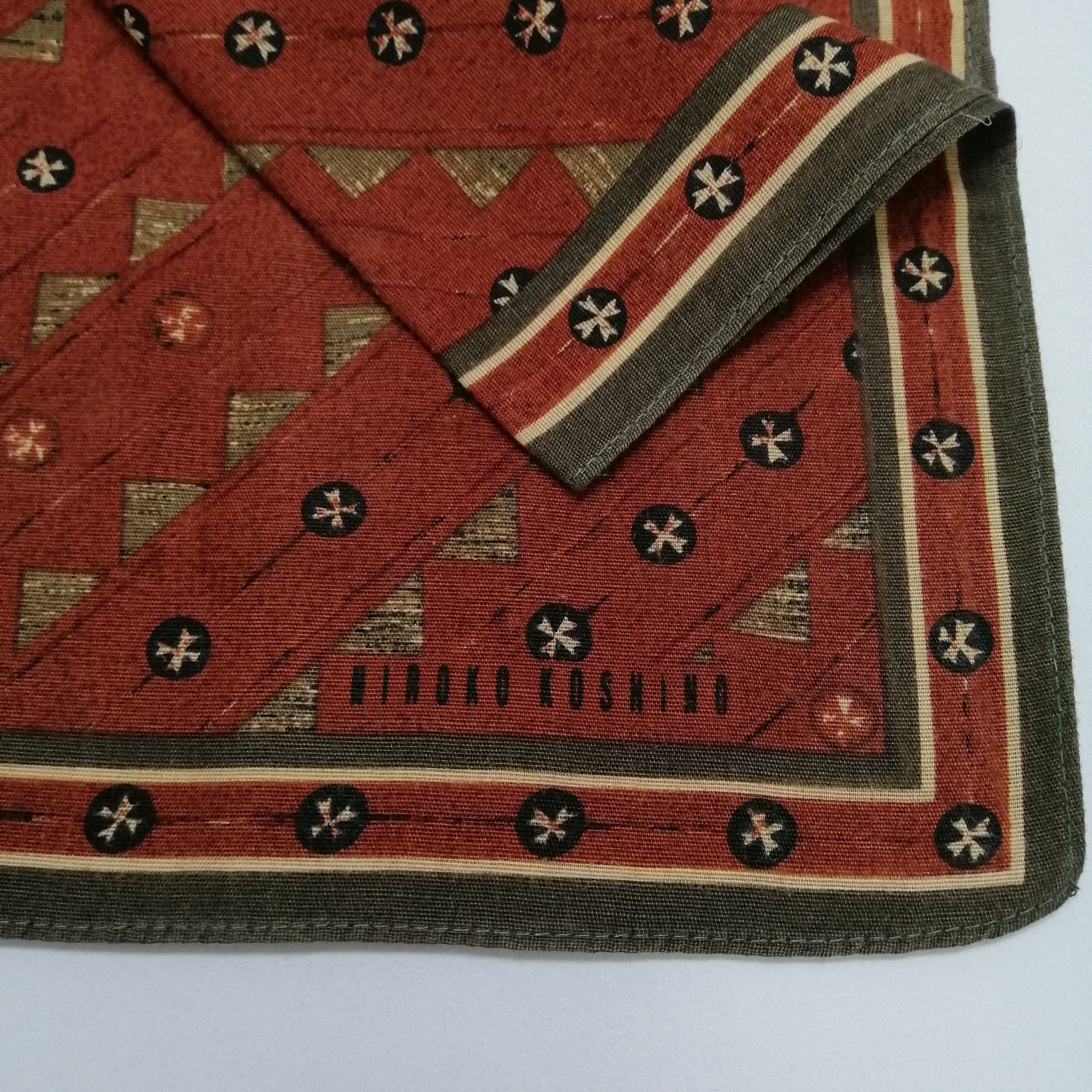 Hiroko Koshino Homme × Vintage Hiroko Koshino Handkerchief/Neckerchief/Bandana-KD1243 Size ONE SIZE - 5 Thumbnail