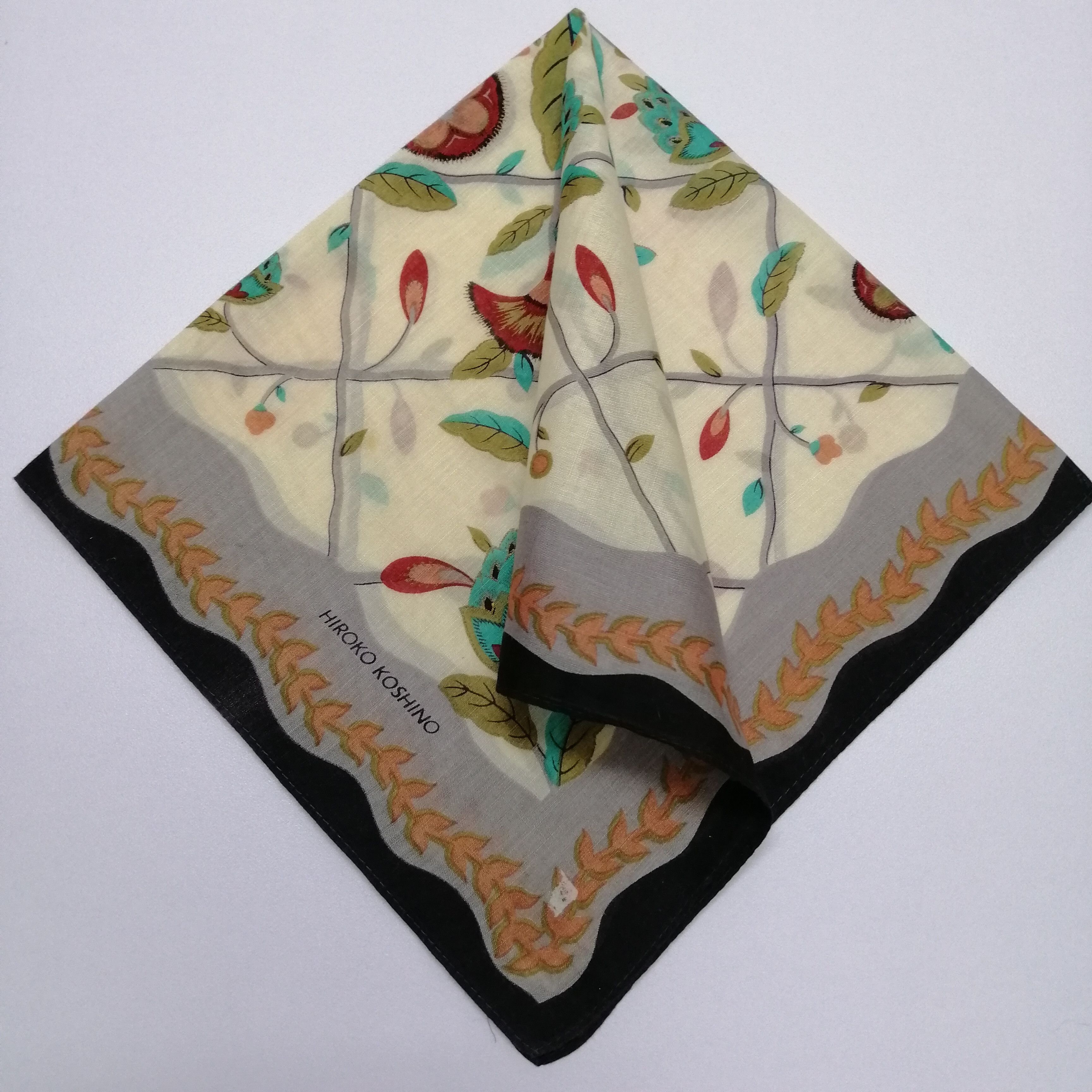 Hiroko Koshino Homme × Vintage Hiroko Koshino Handkerchief/Neckerchief/Bandana-KD1263 Size ONE SIZE - 1 Thumbnail