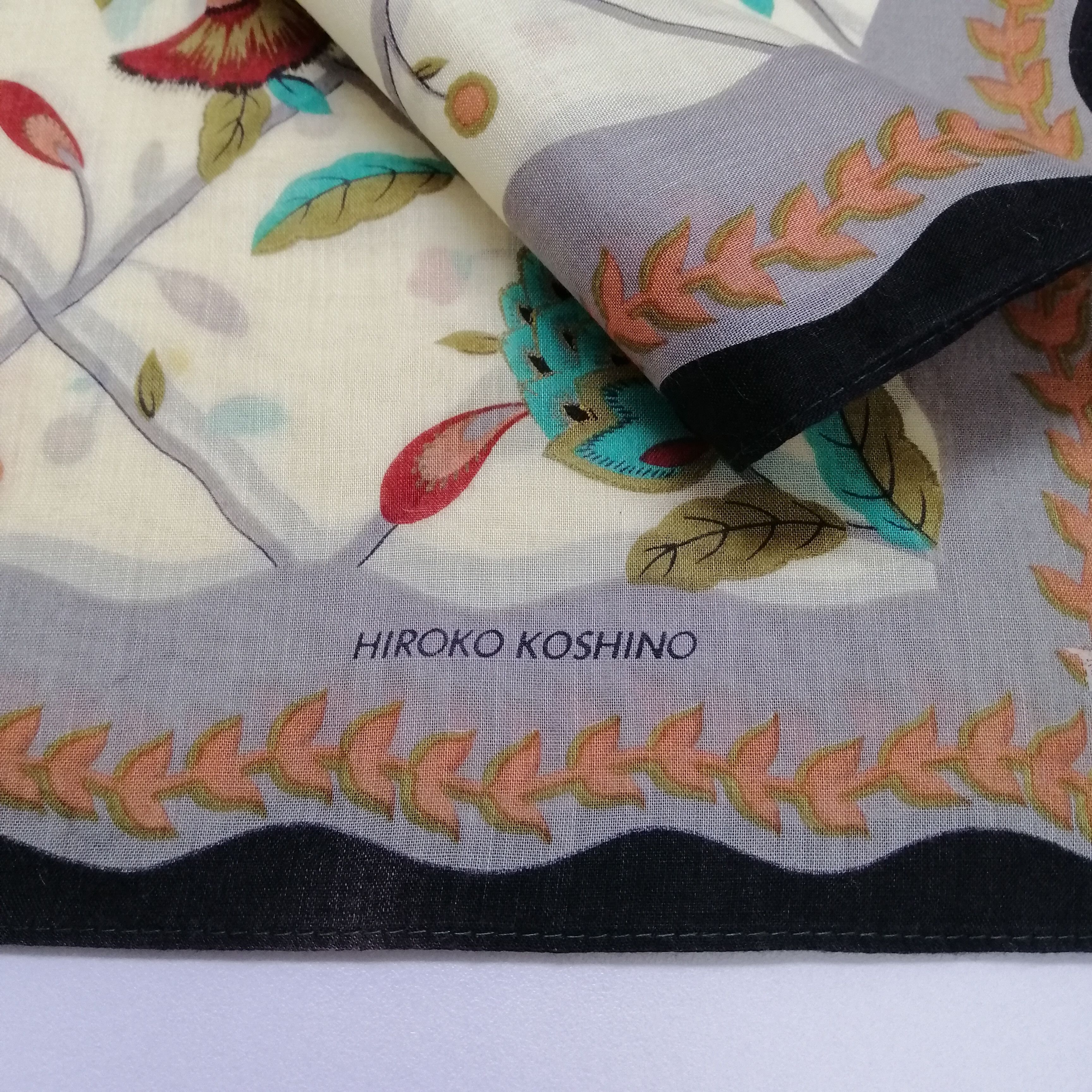 Hiroko Koshino Homme × Vintage Hiroko Koshino Handkerchief/Neckerchief/Bandana-KD1263 Size ONE SIZE - 6 Thumbnail