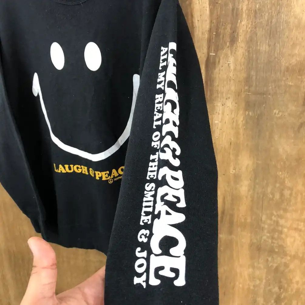 Japanese Brand × Vintage Vintage Big Logo Smile By Homme Boy Black Sweatshirt #0135 Size US L / EU 52-54 / 3 - 6 Thumbnail