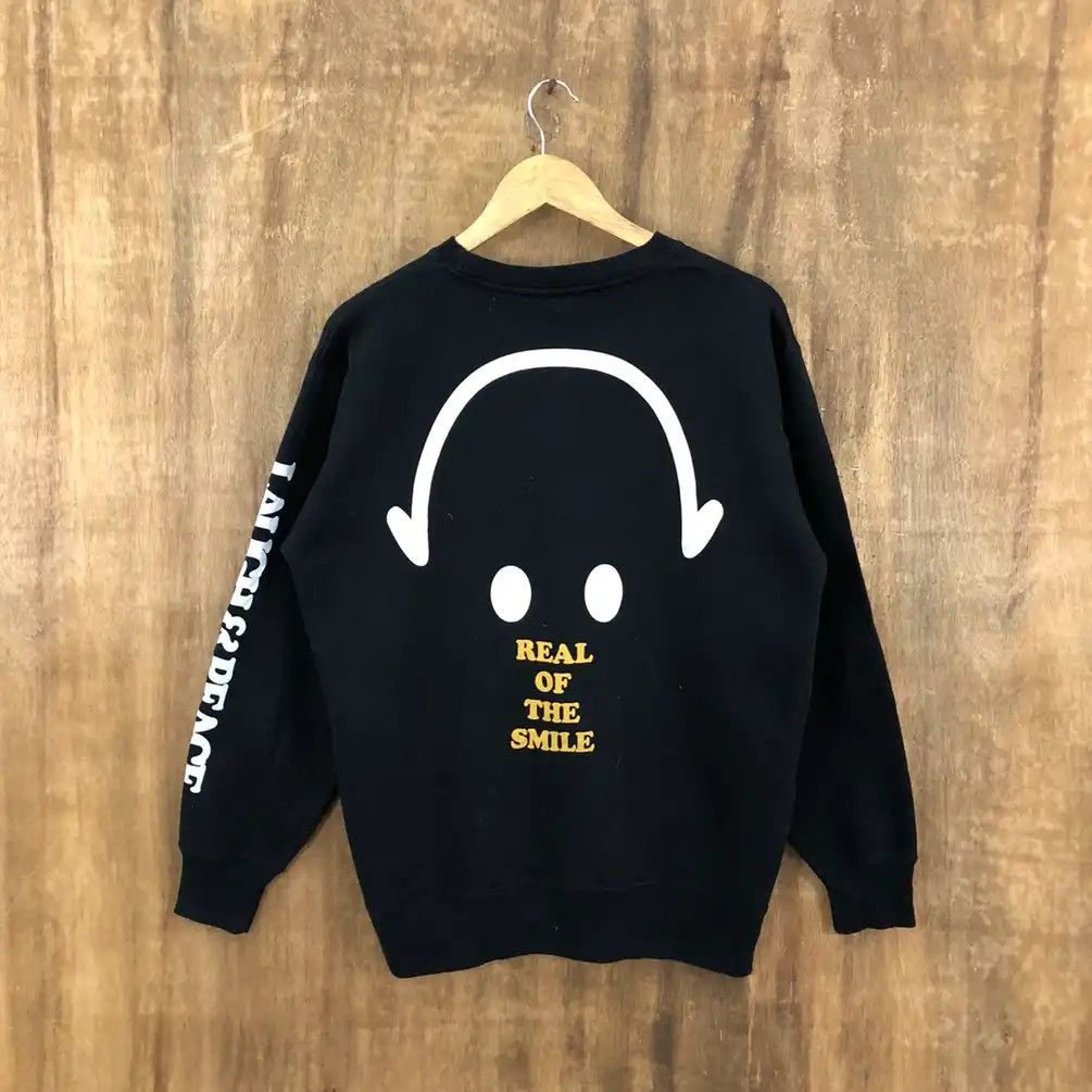 Japanese Brand × Vintage Vintage Big Logo Smile By Homme Boy Black Sweatshirt #0135 Size US L / EU 52-54 / 3 - 9 Thumbnail