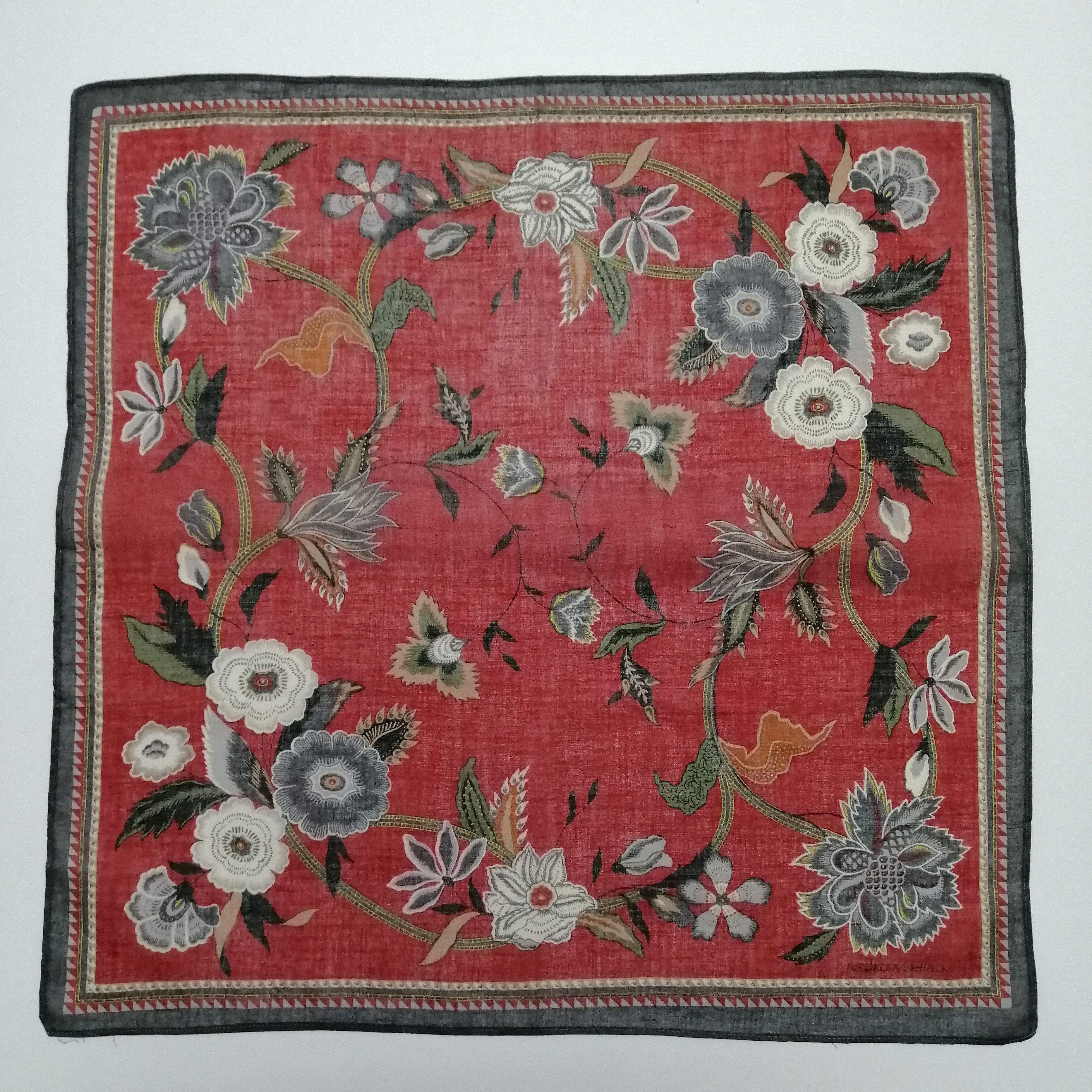 Hiroko Koshino Homme Hiroko Koshino Handkerchief/Neckerchief/Bandana-KD1264 Size ONE SIZE - 2 Thumbnail