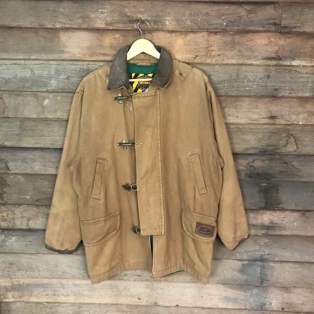 Japanese Brand × SKECHERS Vintage Skechers Brown Heavy Coats #767 Size US XL / EU 56 / 4 - 1 Thumbnail